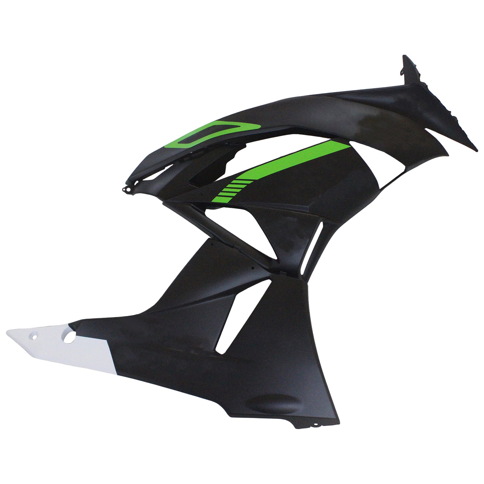 Amotopart Kawasaki 2009-2012 ZX6R 636 グリーン&ブラック Style2