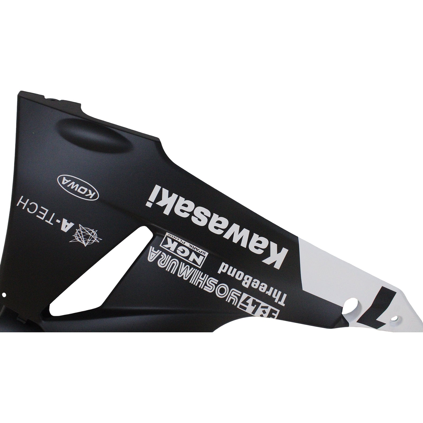 Amotopart Kawasaki 2009-2012 ZX6R 636 Grün&Schwarzes Style2 Verkleidungsset