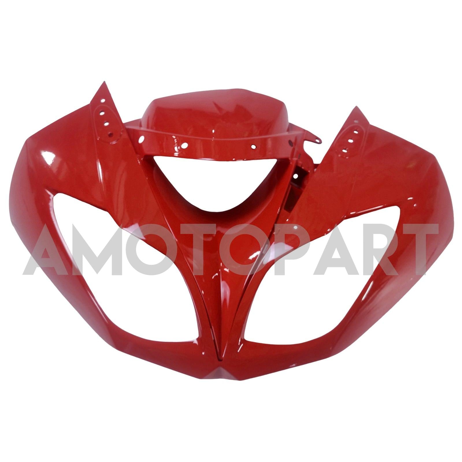 Amotopart Kawasaki 2009–2012 ZX6R 636 Rot&Schwarzes Style2-Verkleidungskit