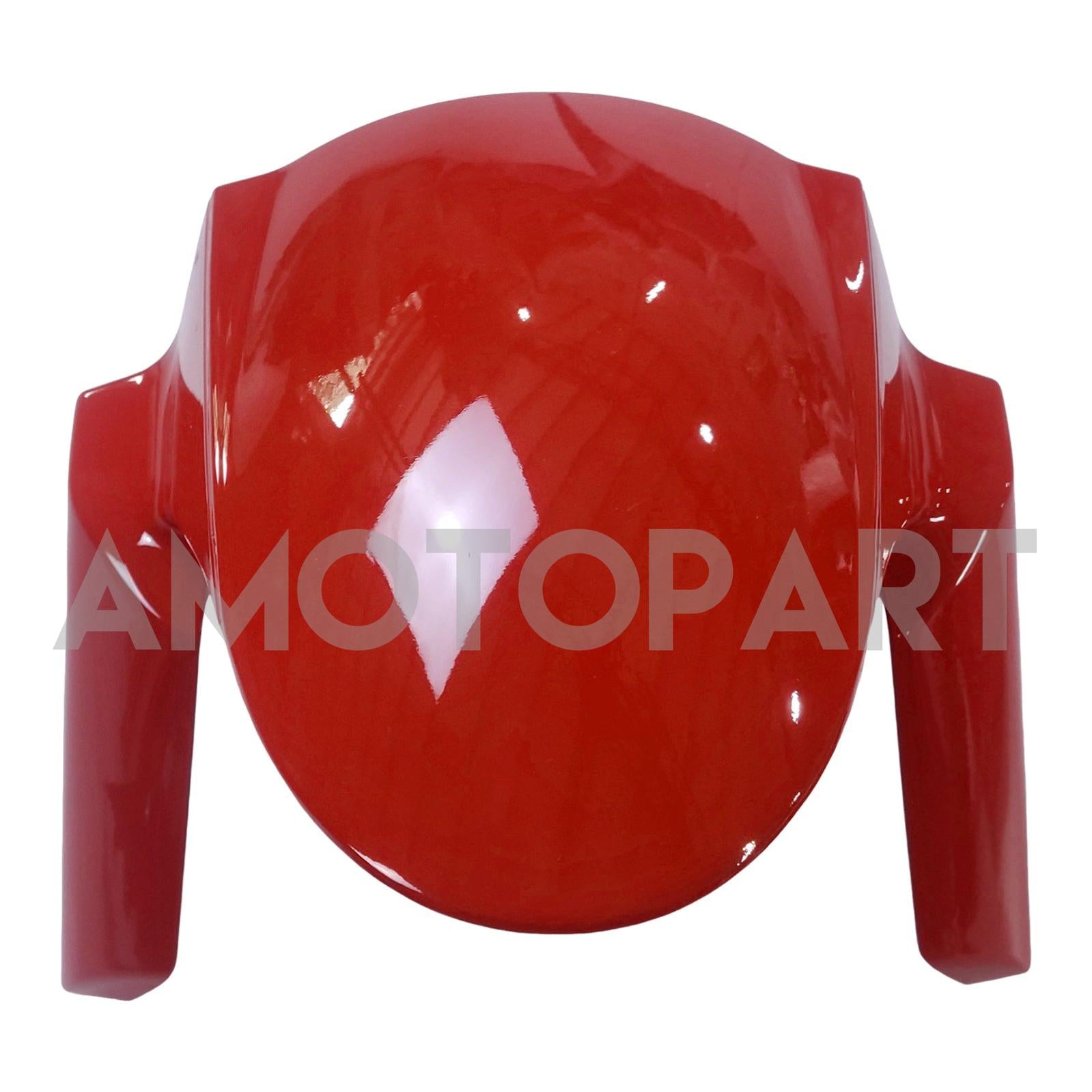 Amotopart Kawasaki 2009–2012 ZX6R 636 Rot&Schwarzes Style2-Verkleidungskit