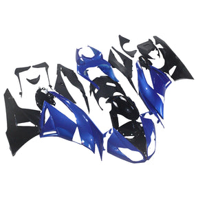 Amotopart Verkleidungsset für Kawasaki 2009–2012 ZX6R 636, Blau und Schwarz