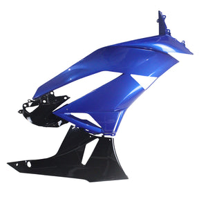 Amotopart Verkleidungsset für Kawasaki 2009–2012 ZX6R 636, Blau und Schwarz