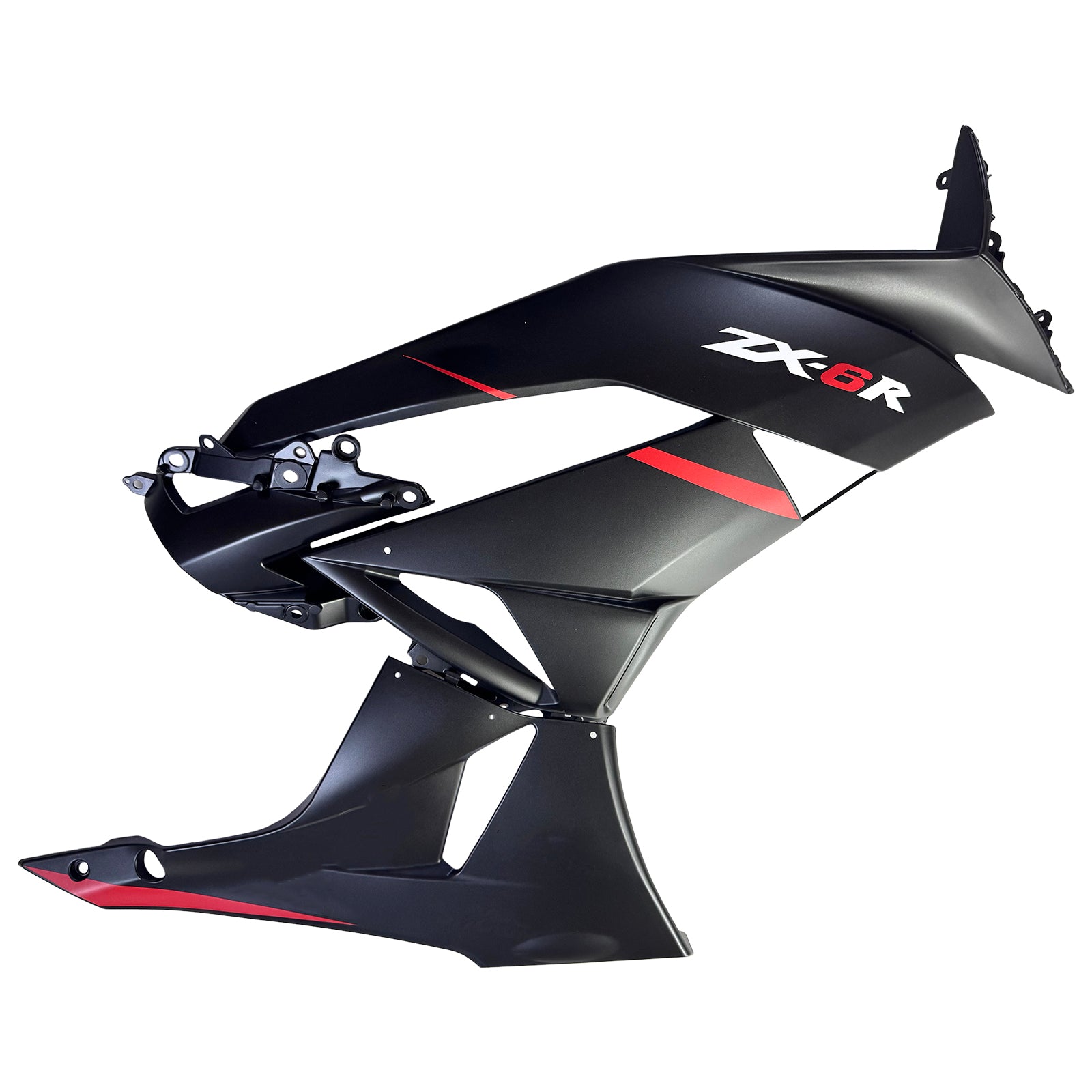 Amotopart 2009-2012 Kawasaki ZX6R 636 Black Red Fairing Kit