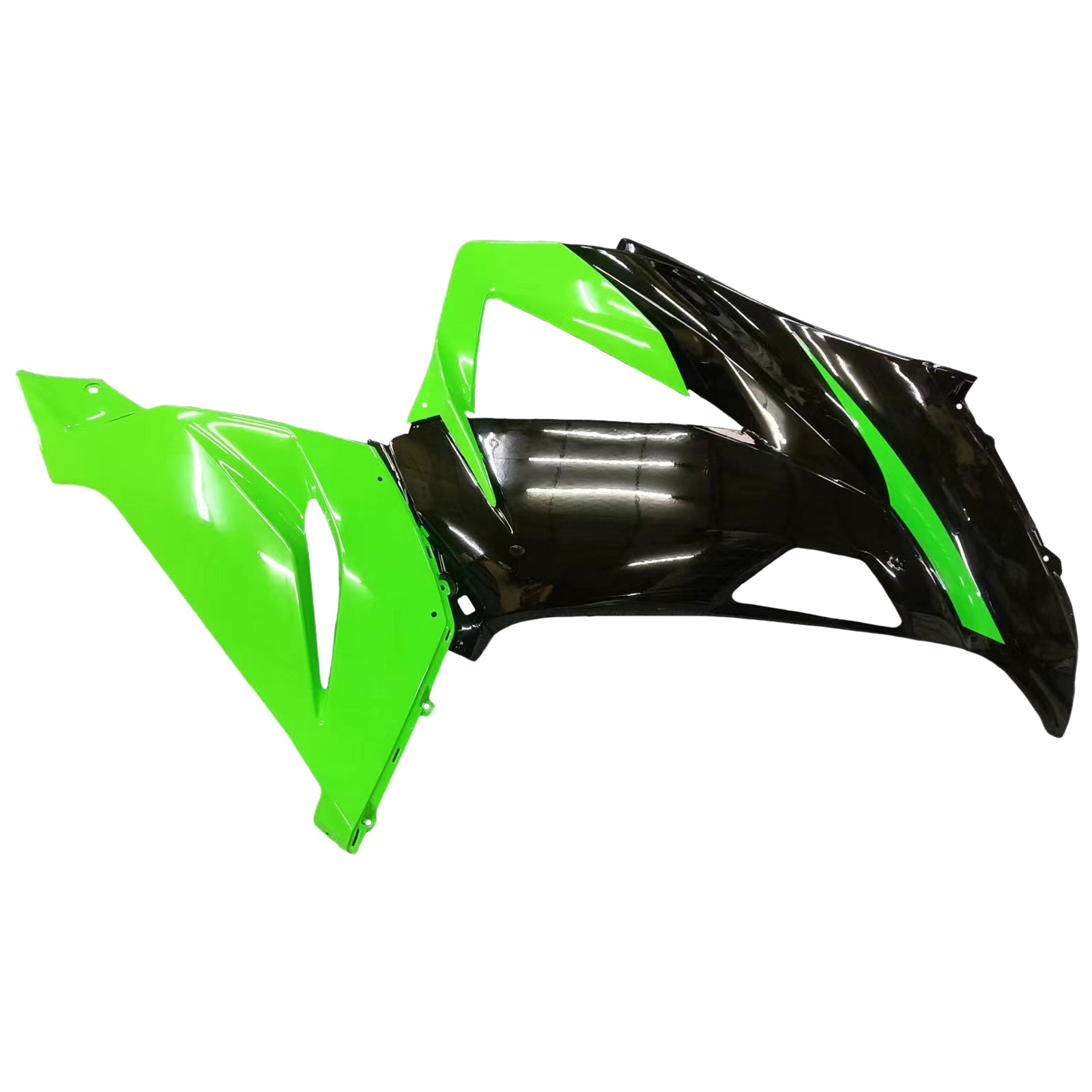 Amotopart Kawasaki ZX6R 636 2013-2018 Grün&Schwarzes Verkleidungsset