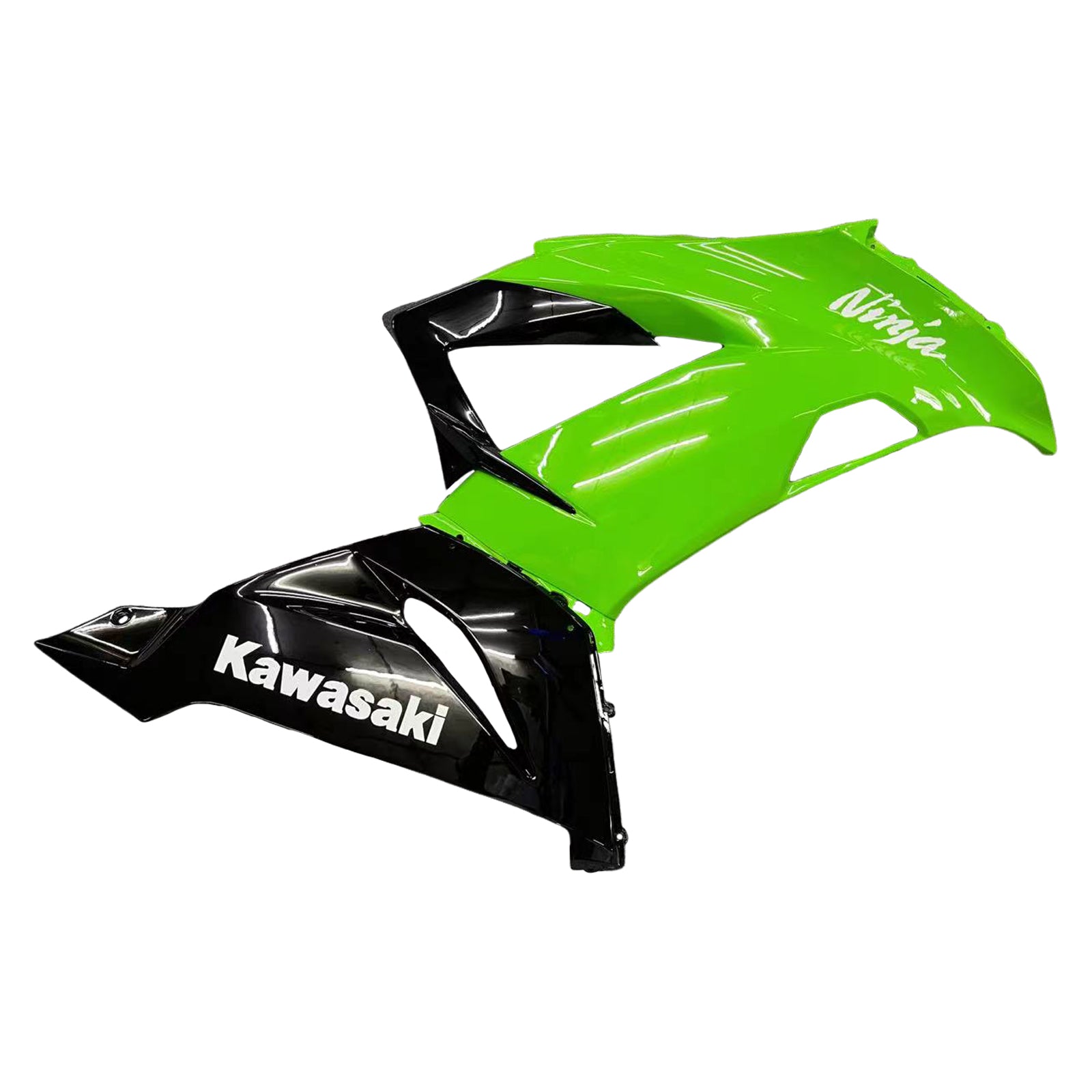 Amotopart Kawasaki 2013-2018 ZX6R 636 Green Black Fairing Kit