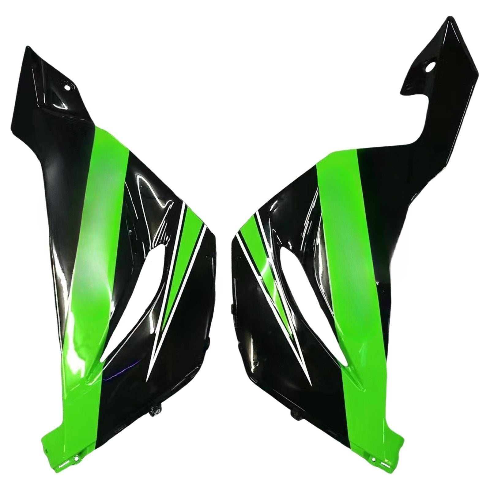 Amotopart Kawasaki ZX6R 636 2013-2018 Vert&BKit de carénage Style3 manquant