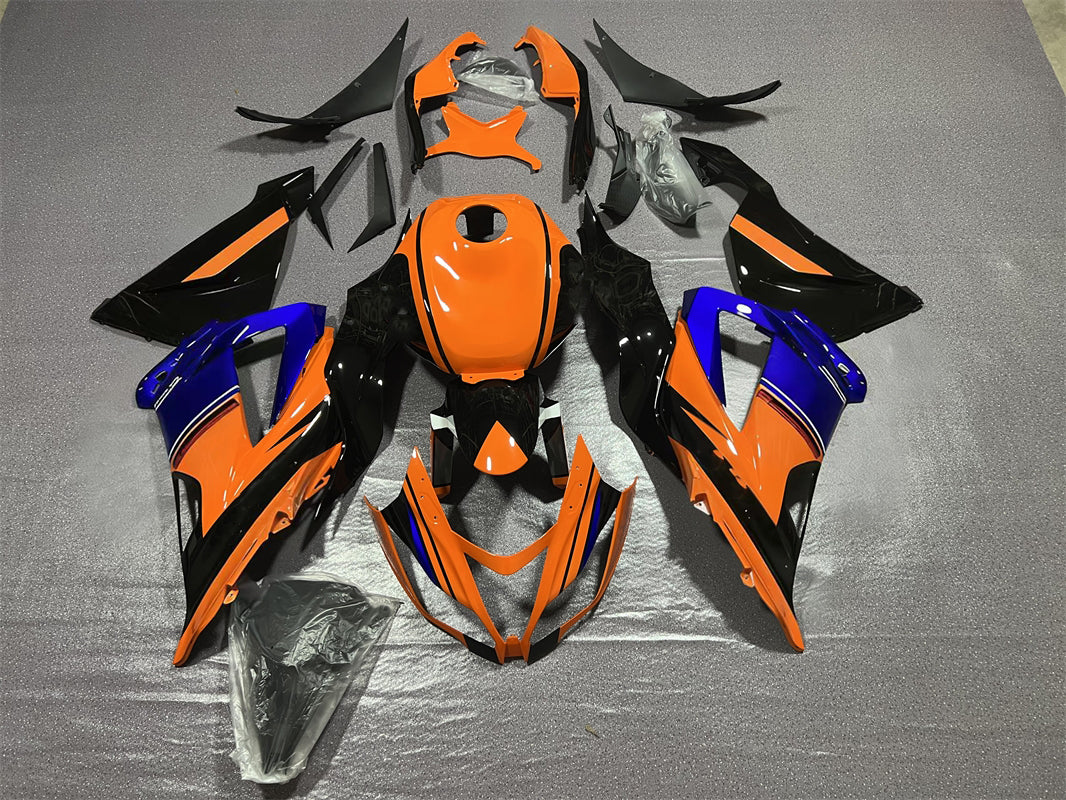 Kit carena Amotopart Kawasaki ZX6R 636 2013-2018 Arancione e Blu
