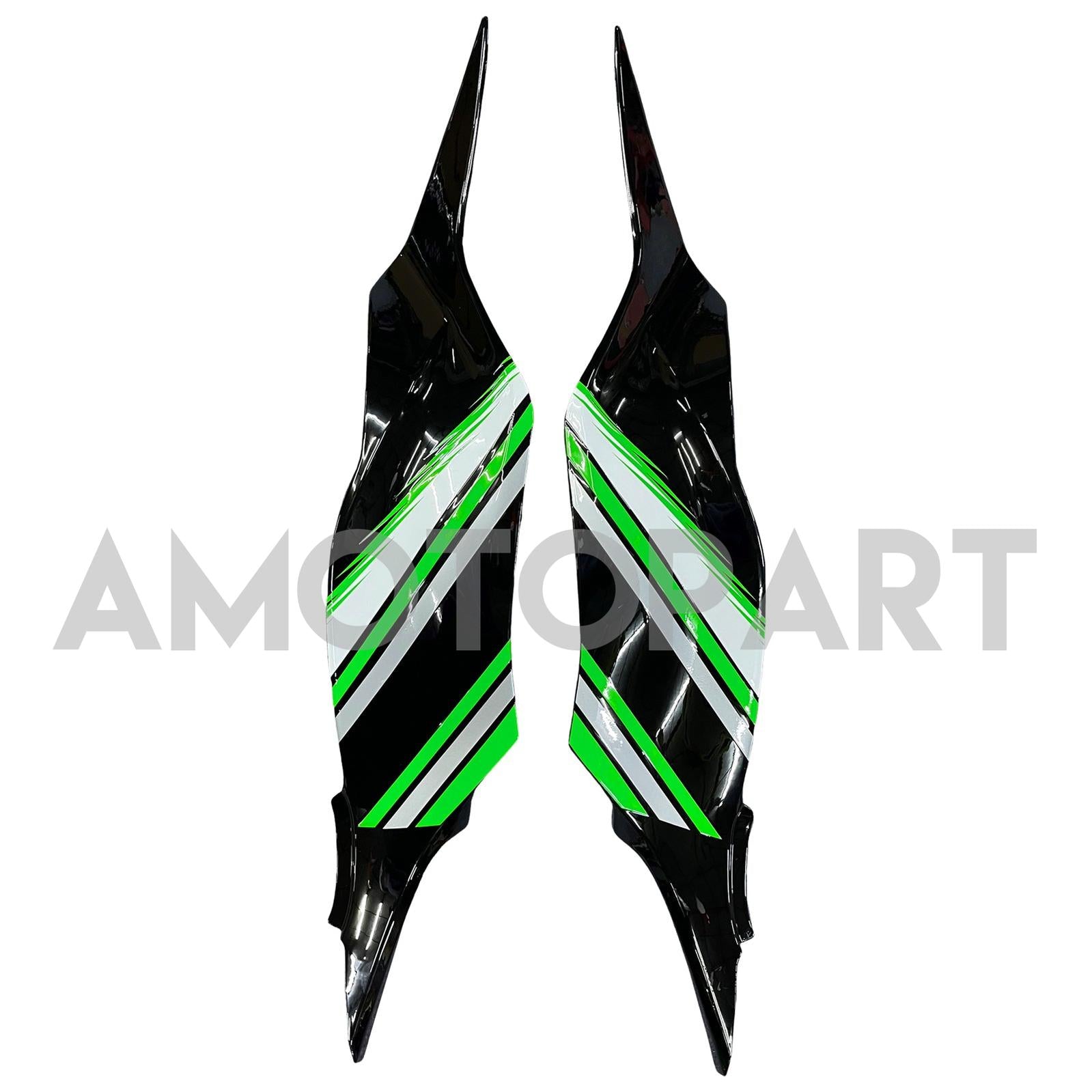 Amotopart Kawasaki ZX6R 636 2013-2018 Green&Black Style2 Fairing Kit