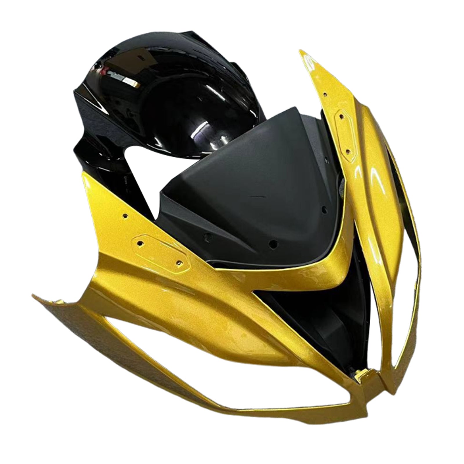 Amotopart Kawasaki ZX6R 636 2013-2018 Gold&Black Style3 Fairing Kit