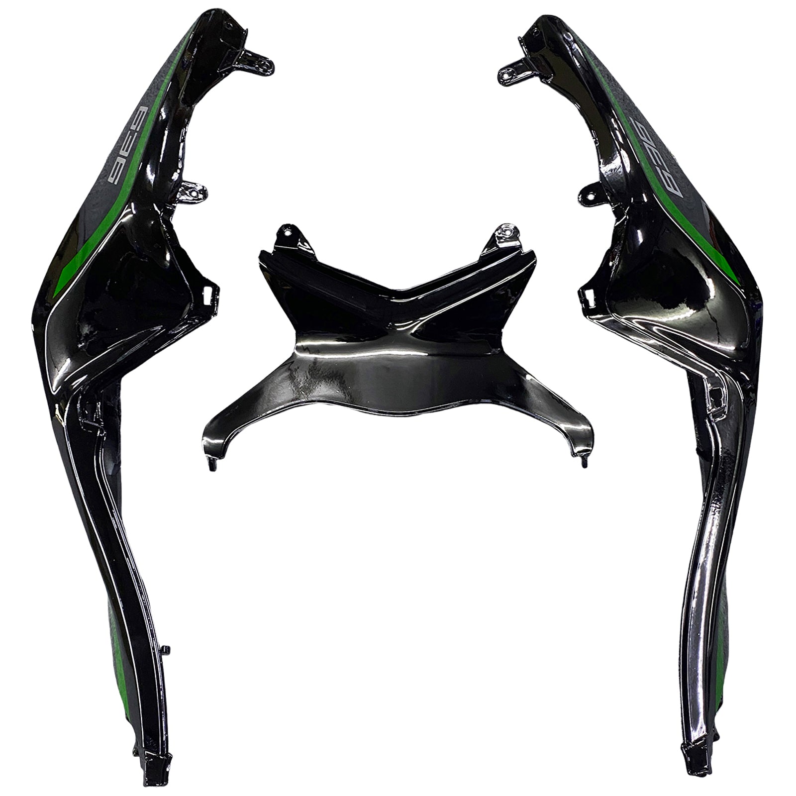 Amotopart Kawasaki ZX6R 636 2013-2018 Green&Black Style4 Fairing Kit