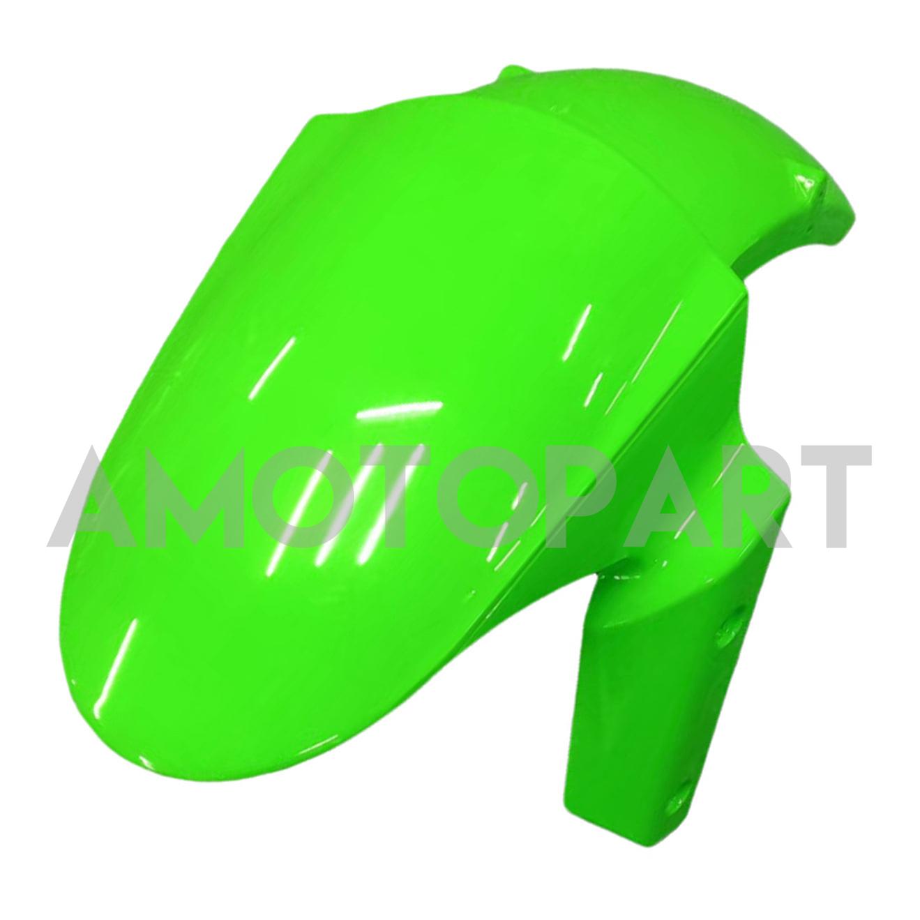 Amotopart Kawasaki ZX6R 636 2013-2018 グリーン & ブラック スタイル 5 フェアリングキット
