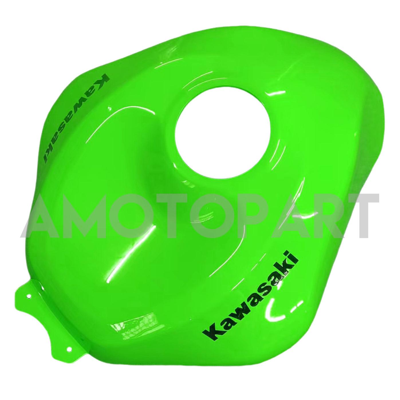 Amotopart Kawasaki ZX6R 636 2013-2018 グリーン & ブラック スタイル 5 フェアリングキット