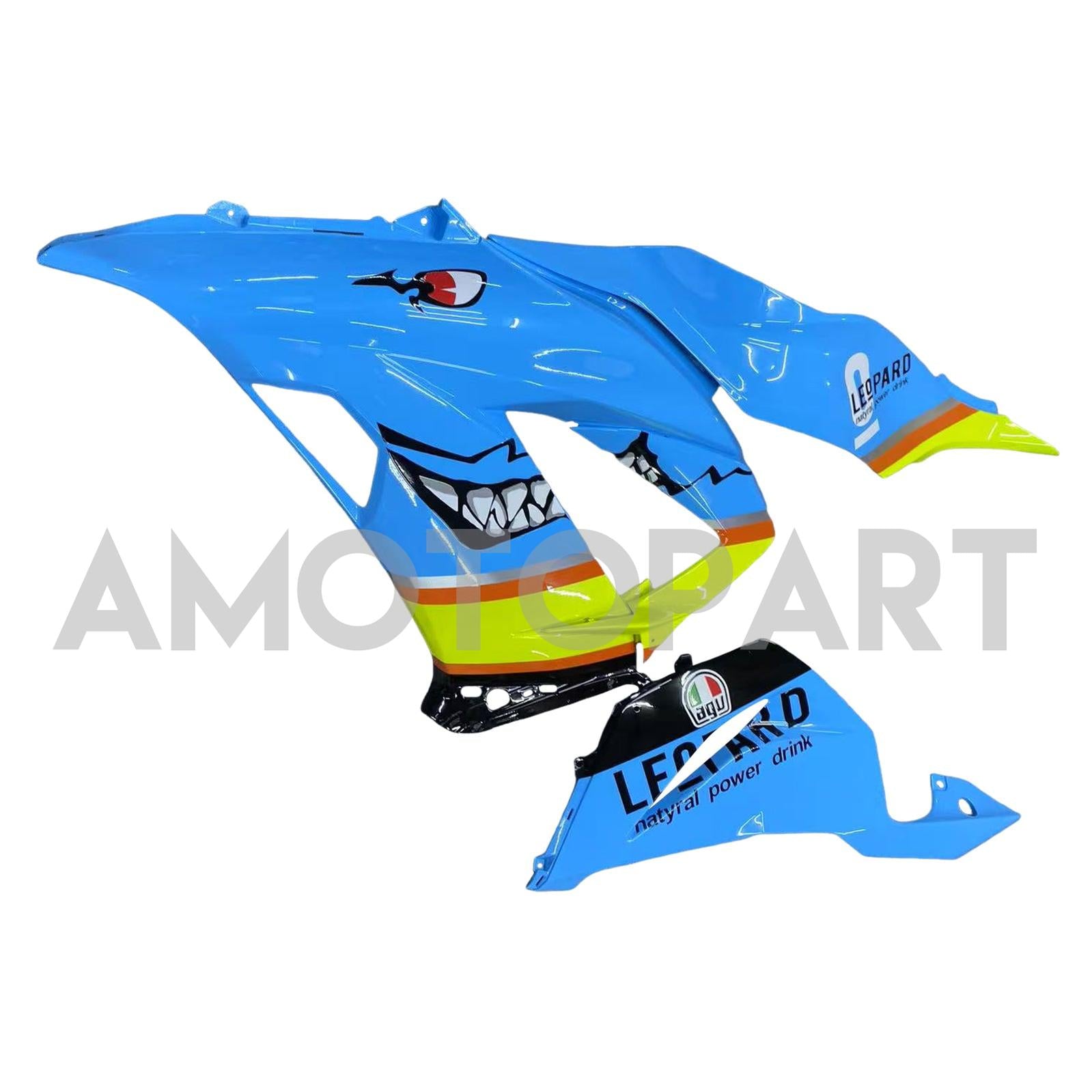 Amotopart Kawasaki ZX6R 636 2013-2018 Blue&Yellow Fairing Kit
