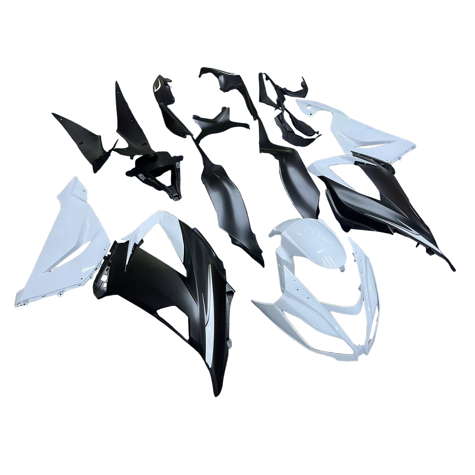 AMOTOPART KAWASAKI ZX6R 636 2013-2018 WIT & BLAC