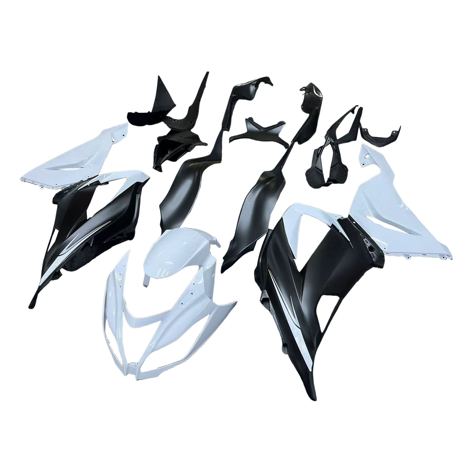 AMOTOPART KAWASAKI ZX6R 636 2013-2018 WIT & BLAC