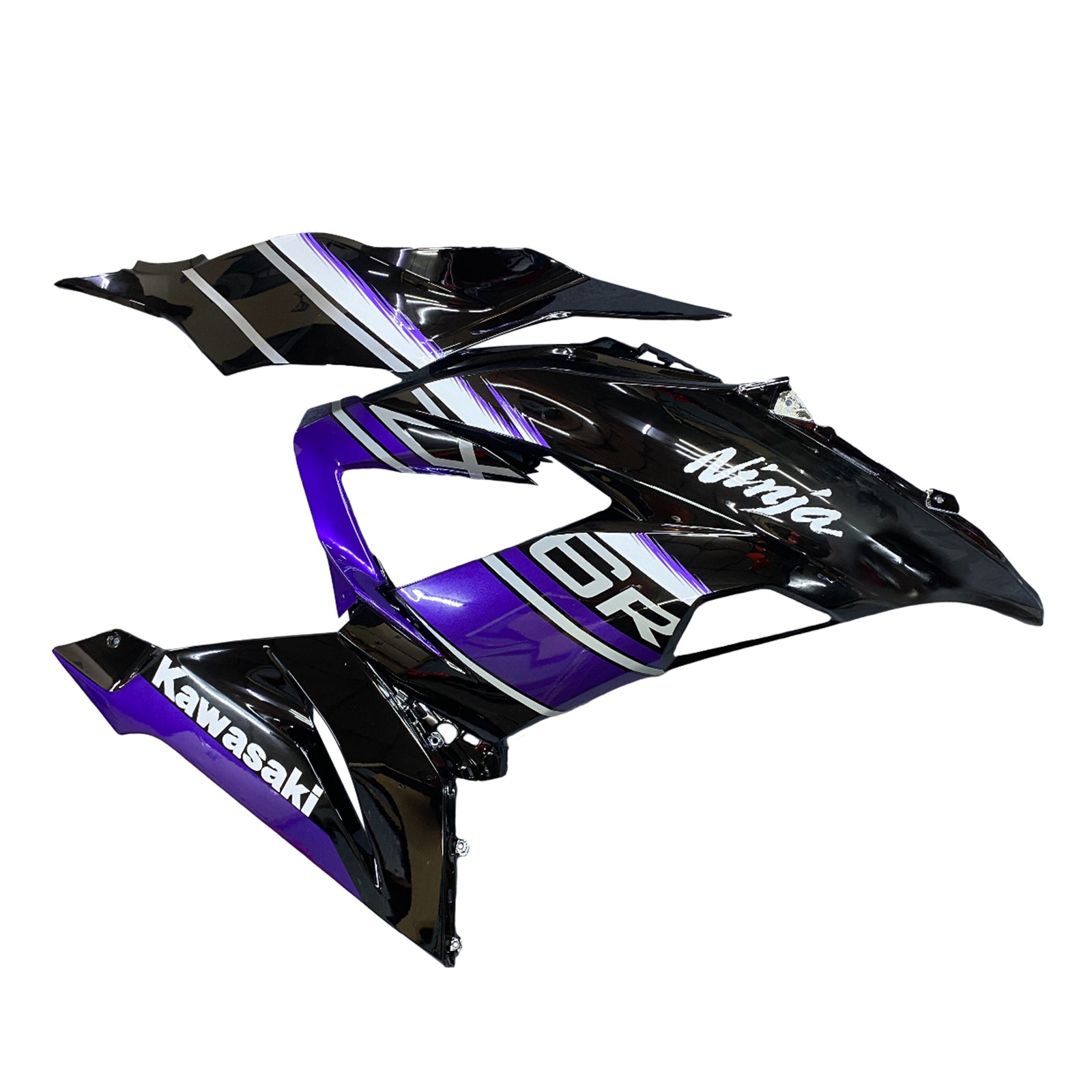 Amotopart Kawasaki ZX6R 636 2013-2018 Purple & Black Fairing Kit