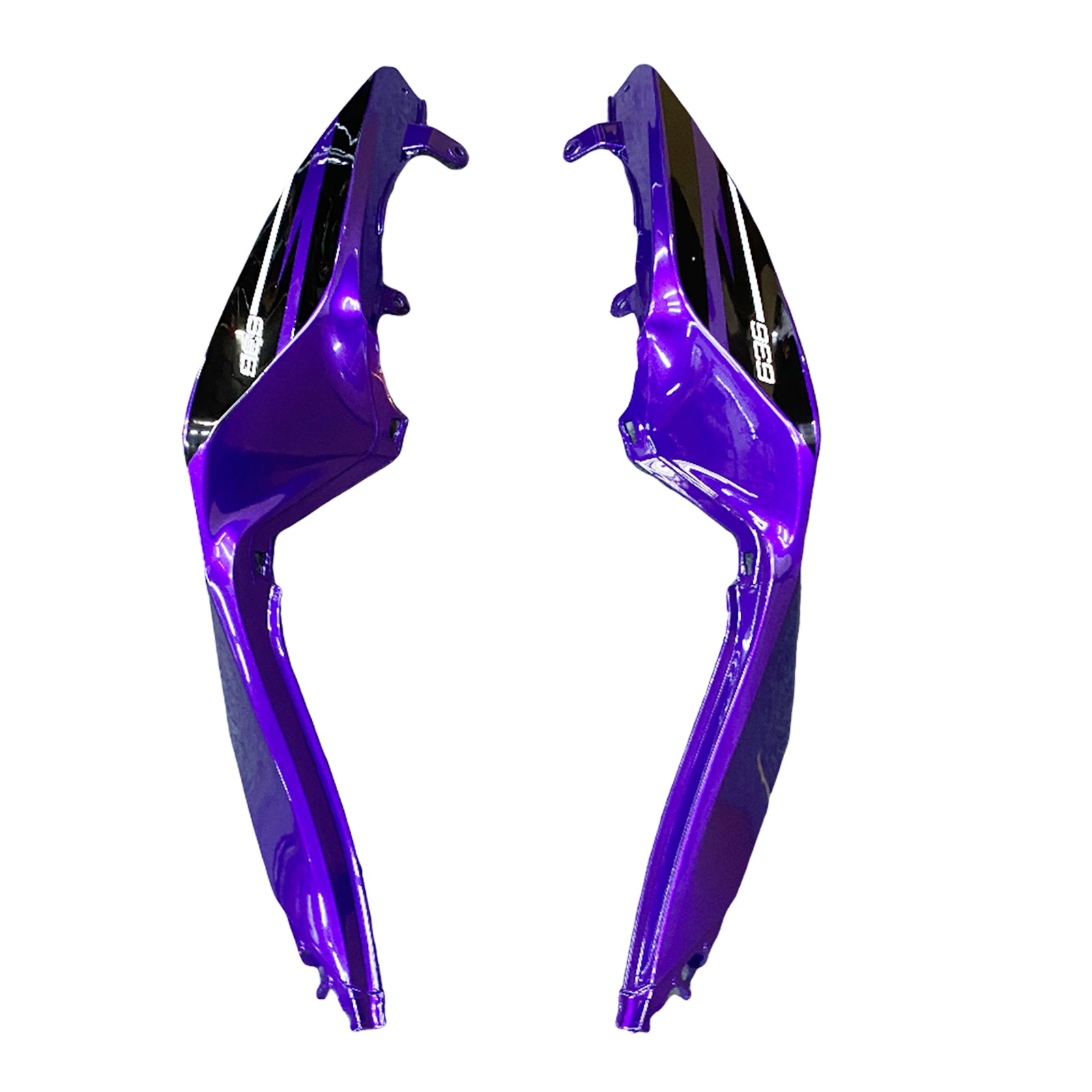 Amotopart Kawasaki ZX6R 636 2013-2018 Kit carenatura viola e nera