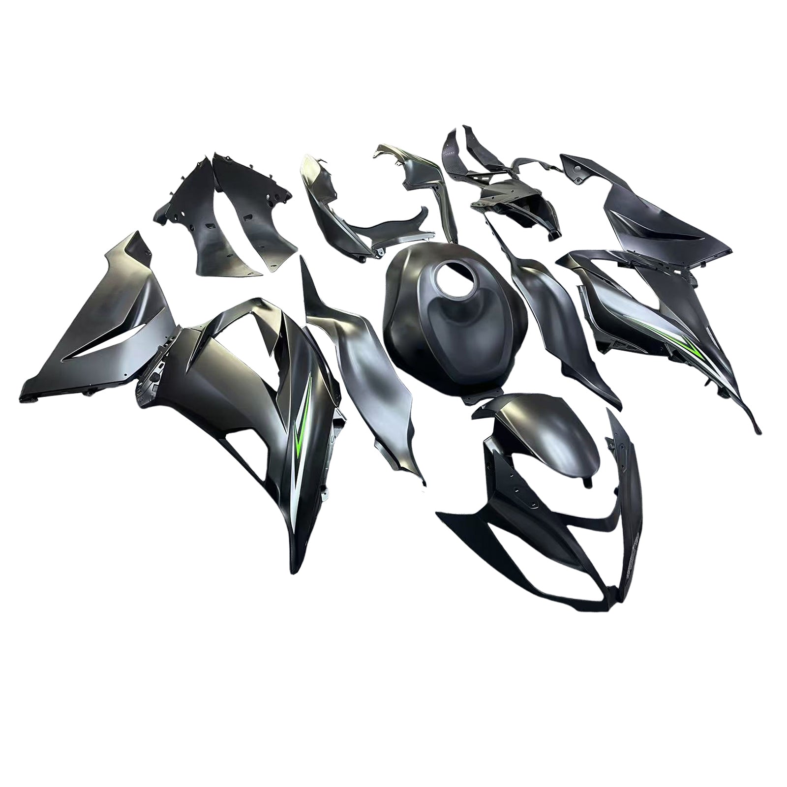 Amotopart 2013-2018 Kawasaki ZX6R 636 Black Fairing Kit