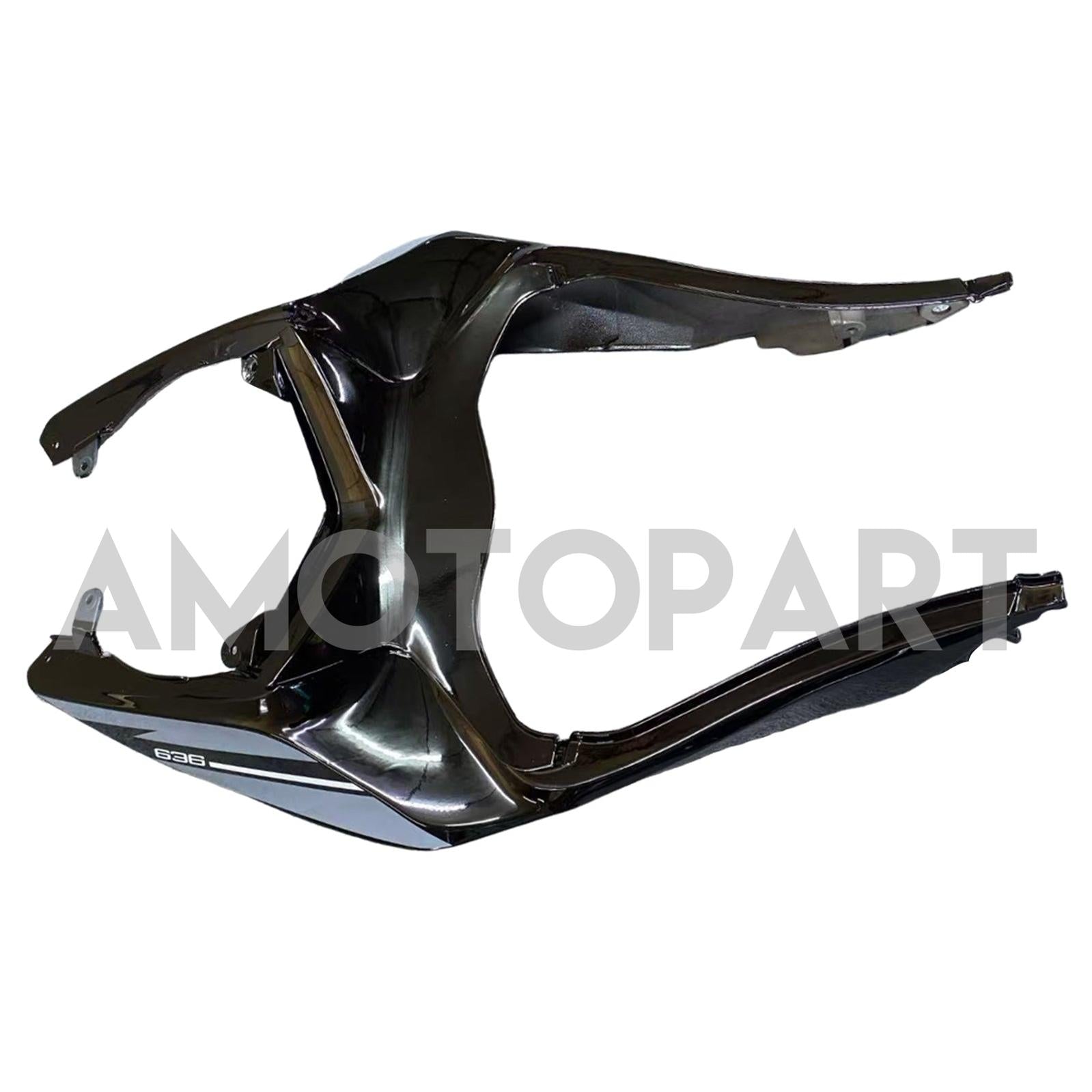 Amotopart 2013-2018 Kawasaki ZX6R 636 Gray Black Fairing Kit