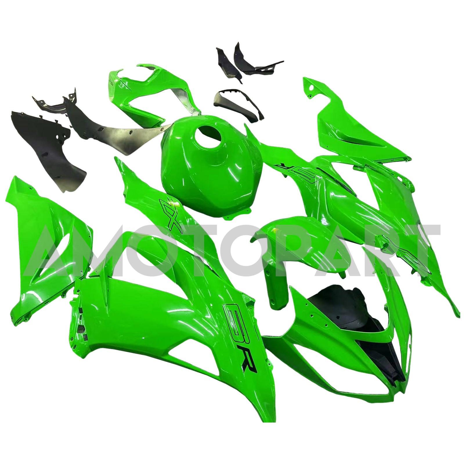 Amotopart 2013-2018 Kawasaki ZX6R 636 Light Green Fairing Kit