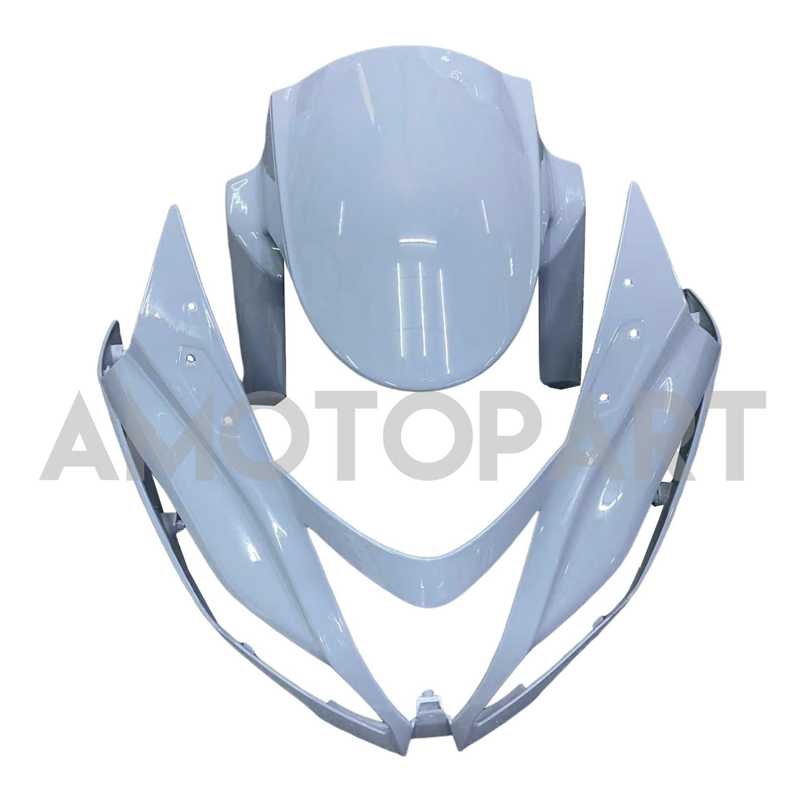 Amotopart 2013-2018 Kawasaki ZX6R 636 White Grey Fairing Kit