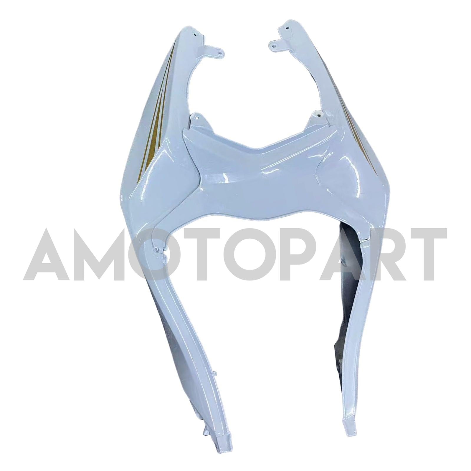 Amotopart 2013-2018 Kawasaki ZX6R 636 White Grey Fairing Kit