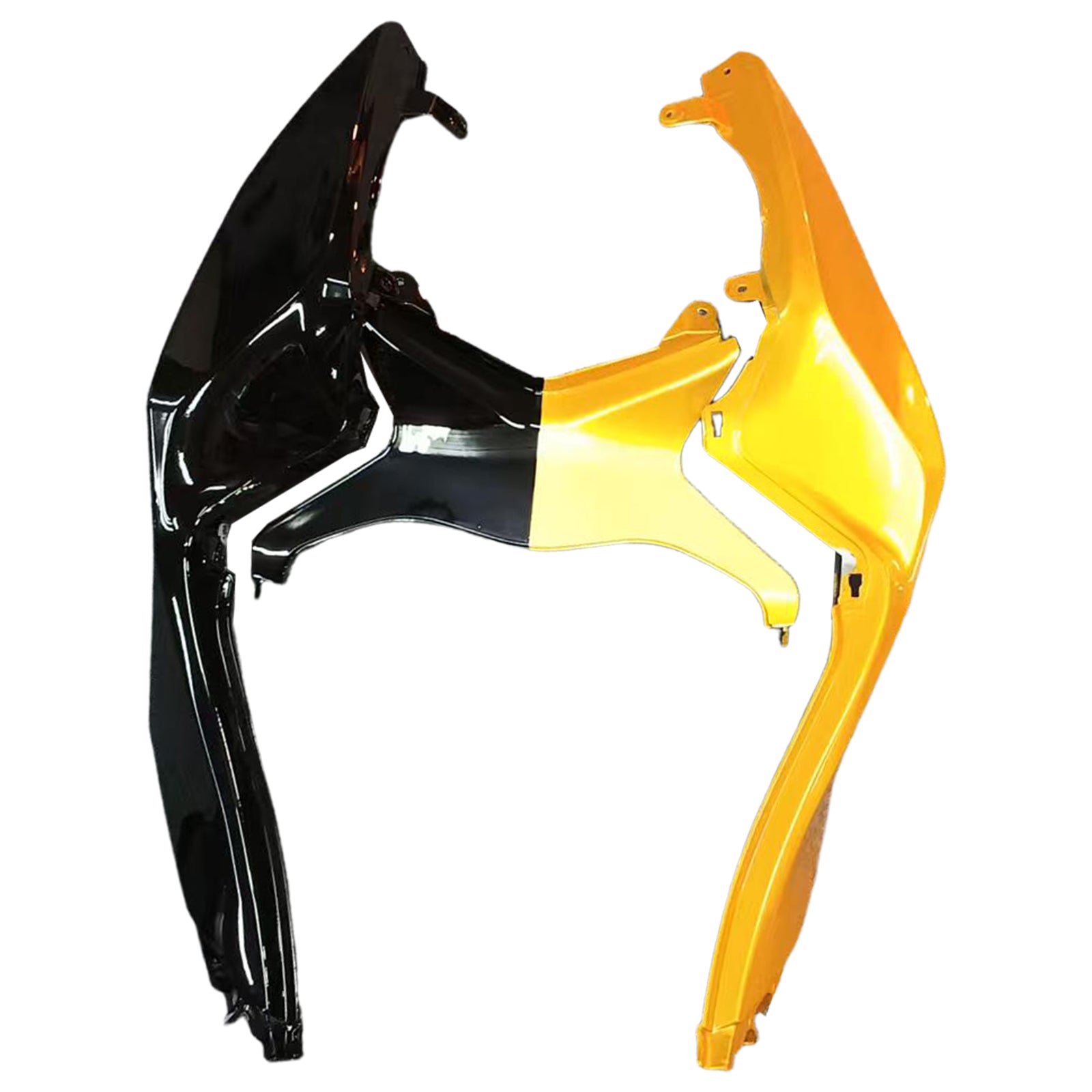 Amotopart 2013-2018 Kawasaki ZX6R 636 Gold Black Fairing Kit