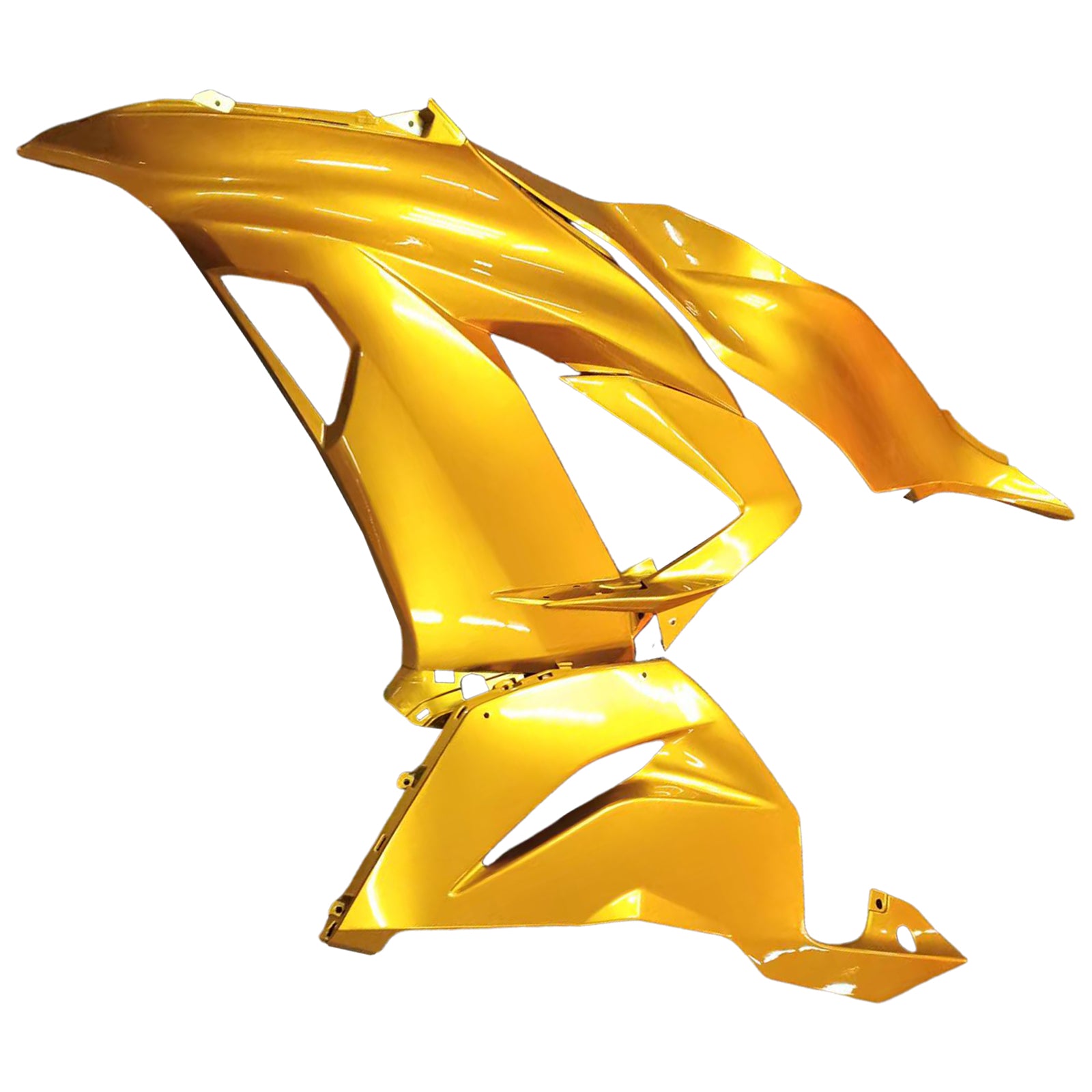 Amotopart 2013-2018 Kawasaki ZX6R 636 Gold Black Fairing Kit