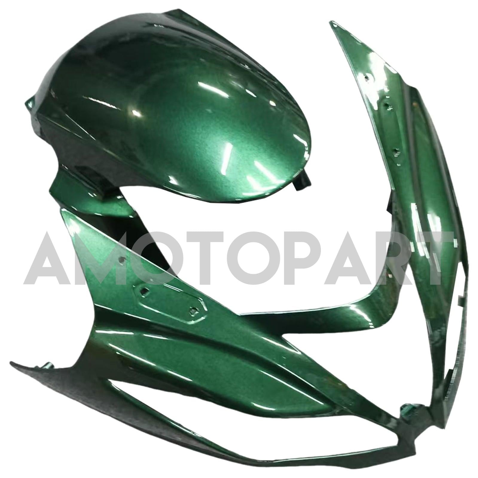 Amotopart 2013-2018 Kawasaki ZX6R 636 Black Green Fairing Kit