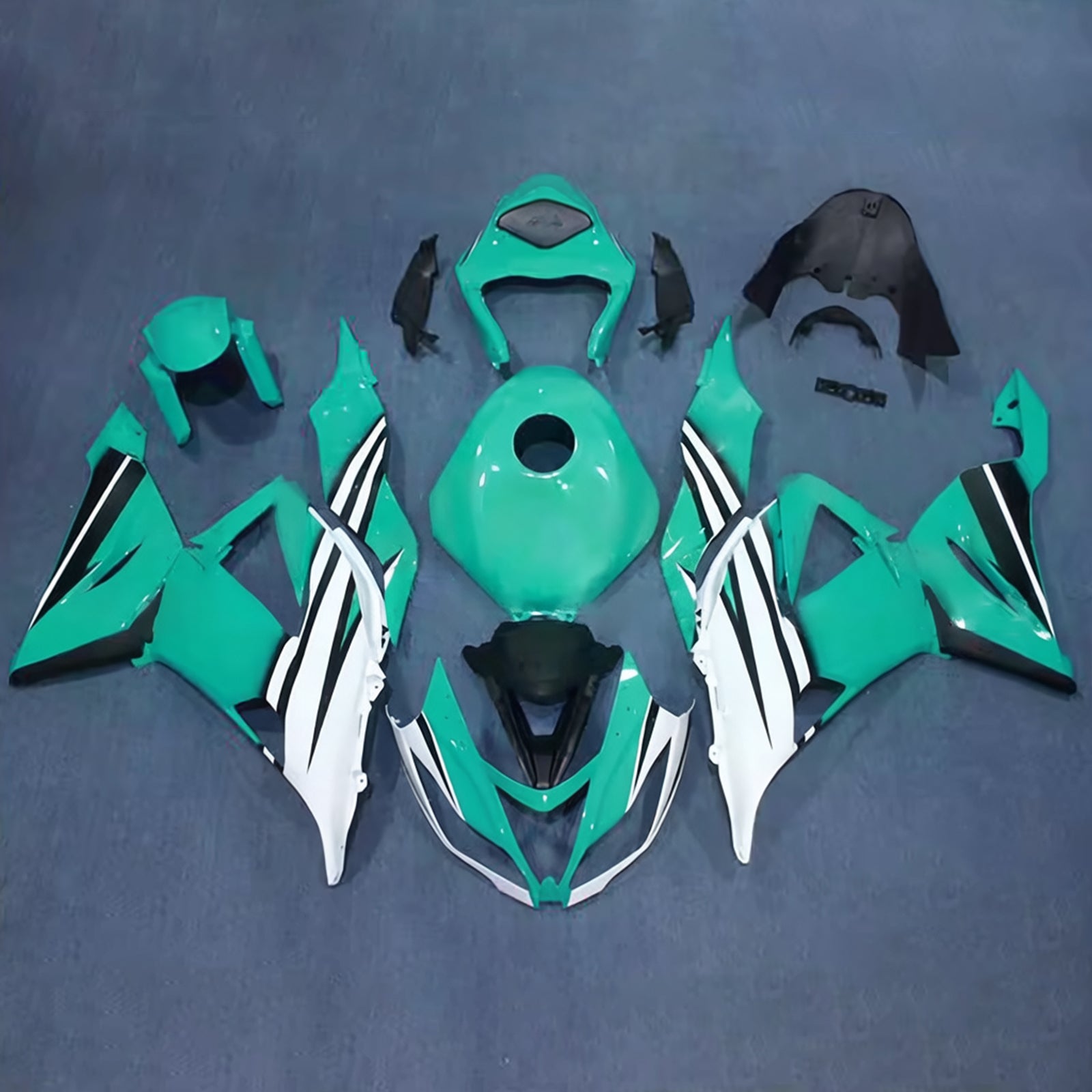 Amotopart 2013-2018 Kawasaki ZX6R 636 Light Green Fairing Kit