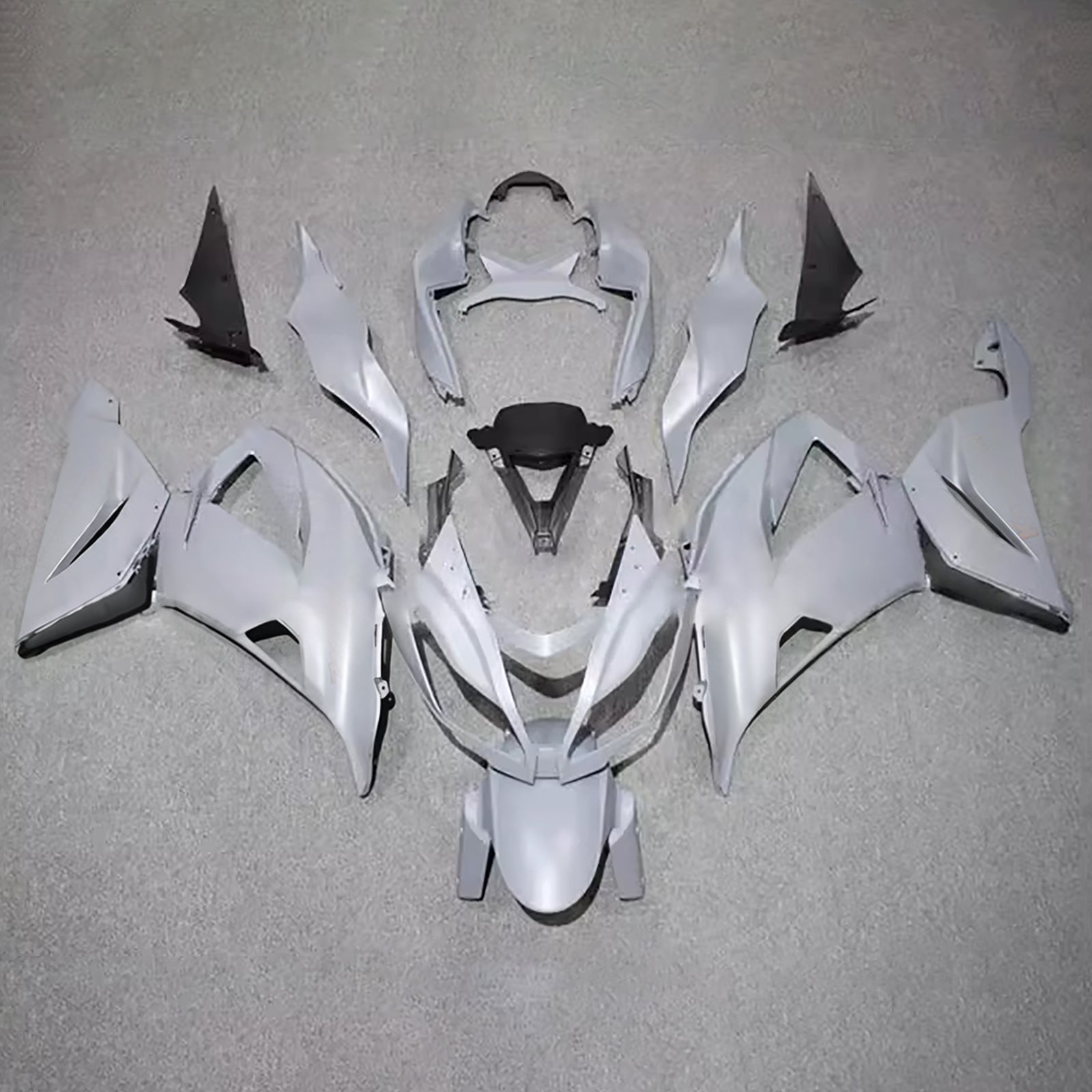 Amotopart 2013-2018 Kawasaki ZX6R 636 Grey Fairing Kit