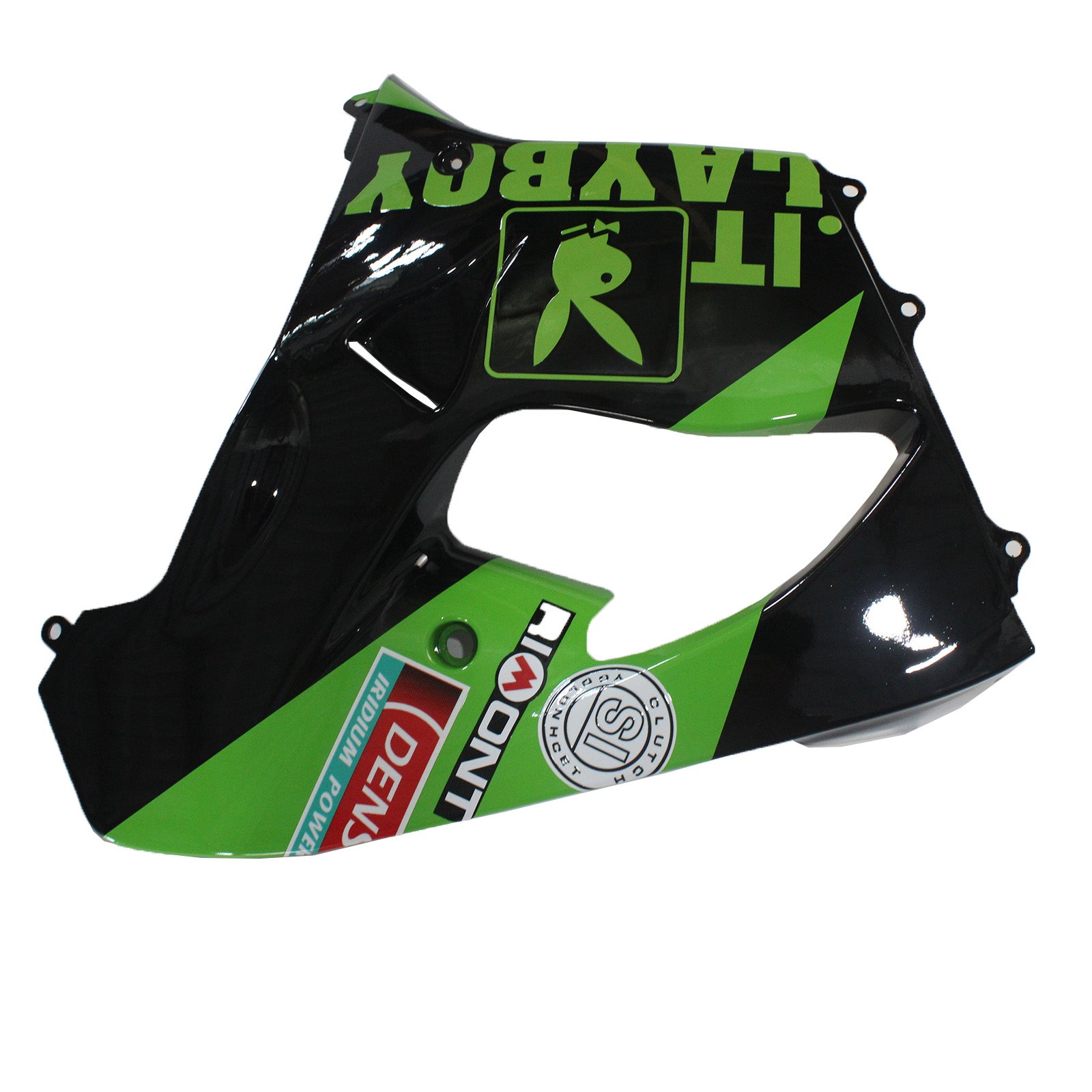 Amotopart Kawasaki ZX9R 2000-2001 Green Black Fairing Kit