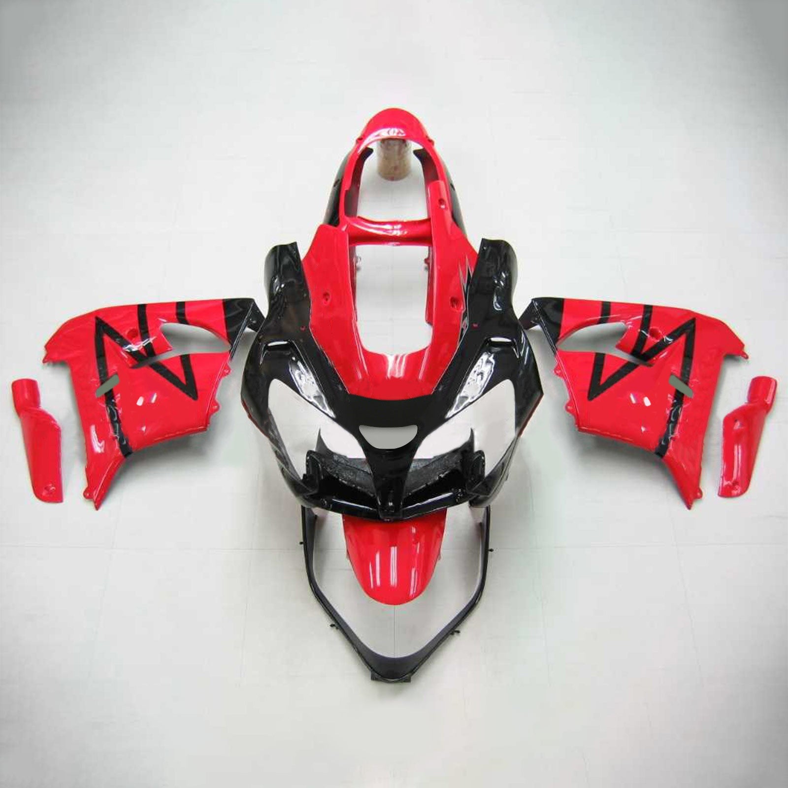 Amotopart Kawasaki ZX9R 2000-2001 Red Black Fairing Kit