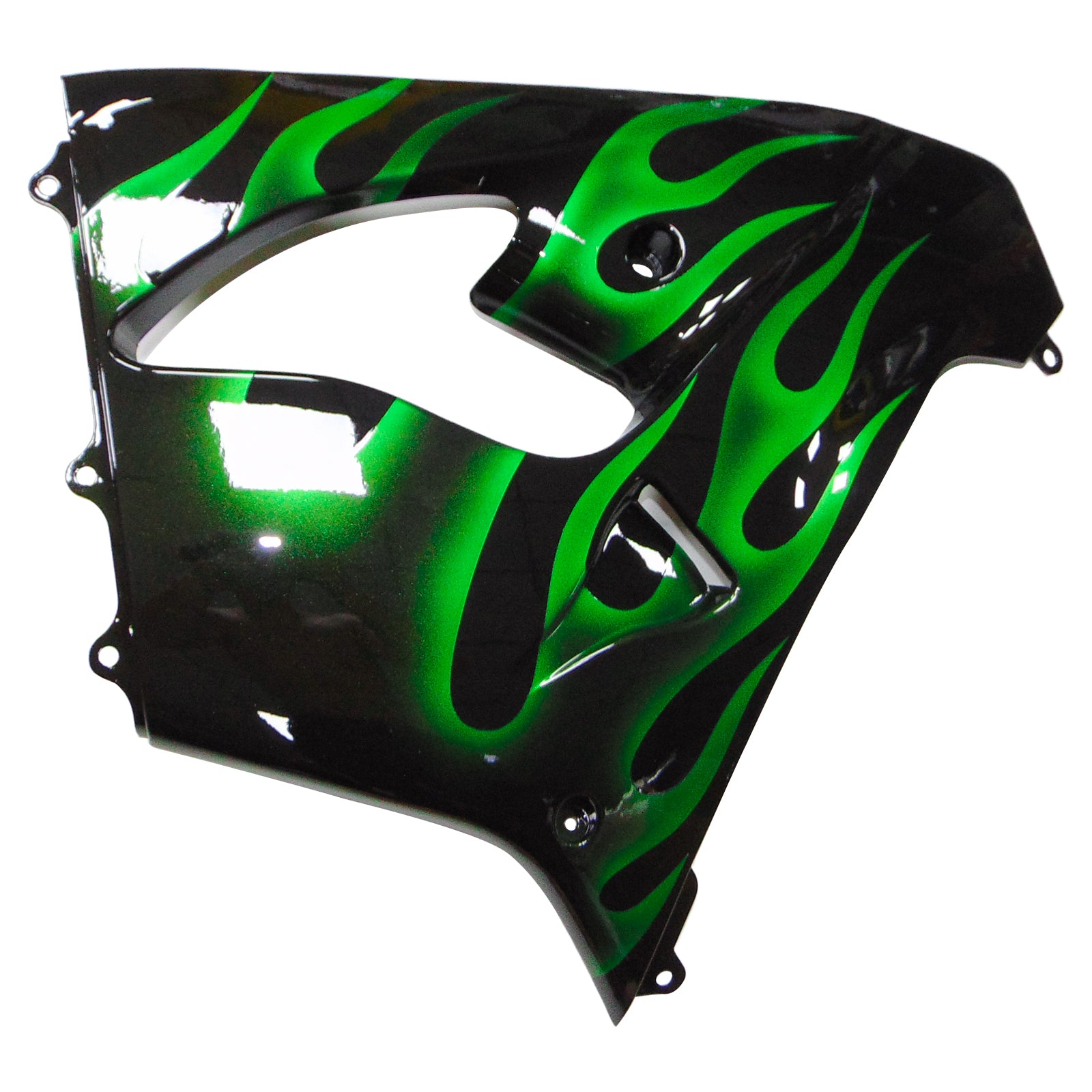 Kit de carénage Amotopart Kawasaki ZX9R 2000-2001 noir vert