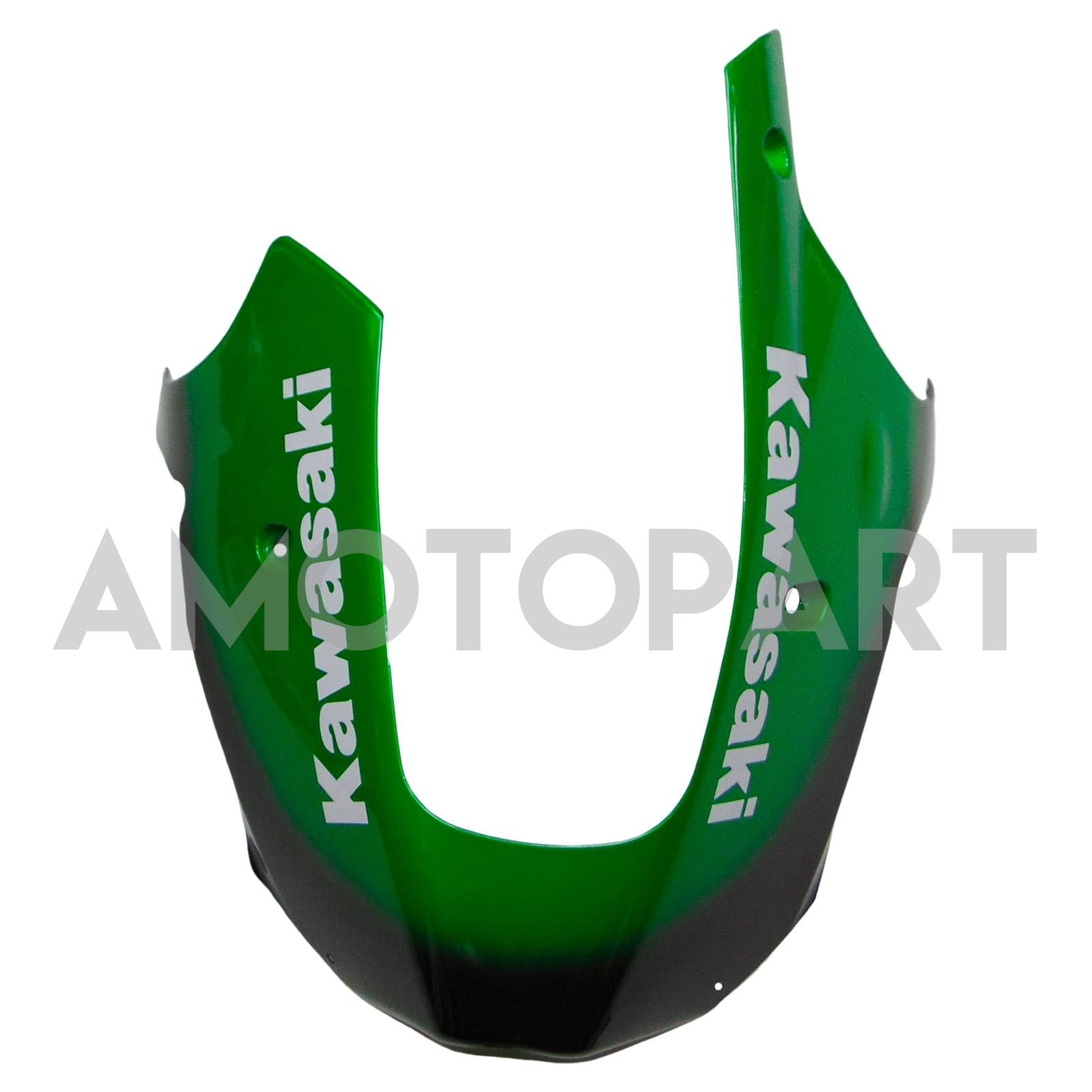 Amotopart Kawasaki ZX9R 2000-2001 Black Green Fairing Kit