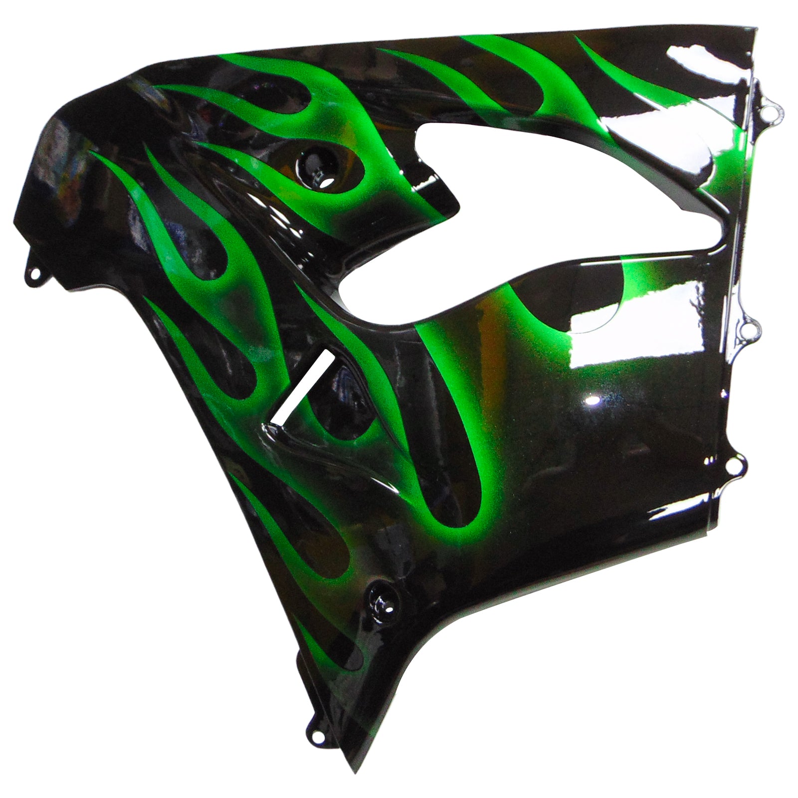 Kit de carénage Amotopart Kawasaki ZX9R 2000-2001 noir vert