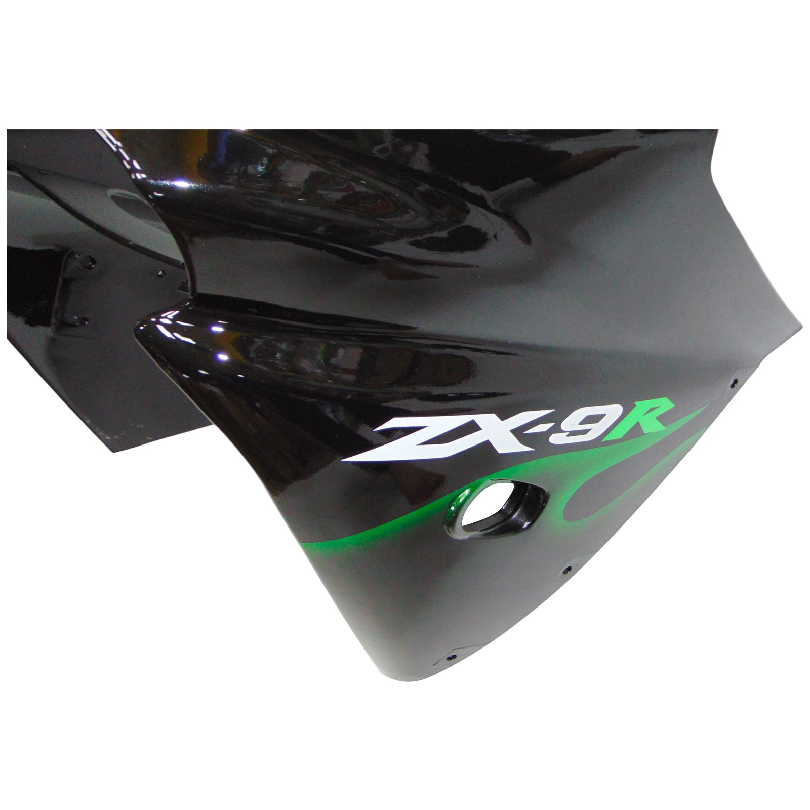 Kit de carénage Amotopart Kawasaki ZX9R 2000-2001 noir vert