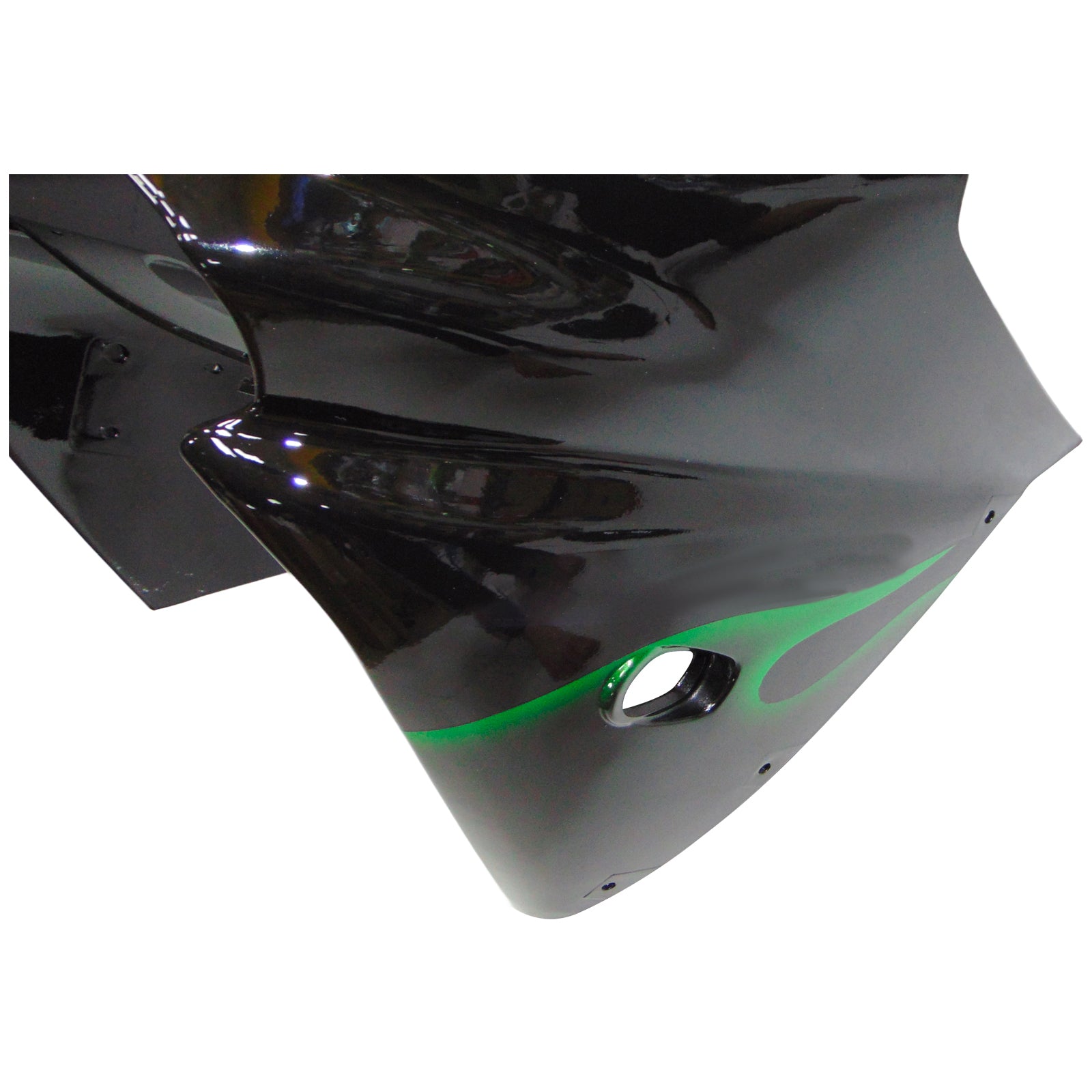 Amotopart Kawasaki ZX9R 2000-2001 Black Green Fairing Kit