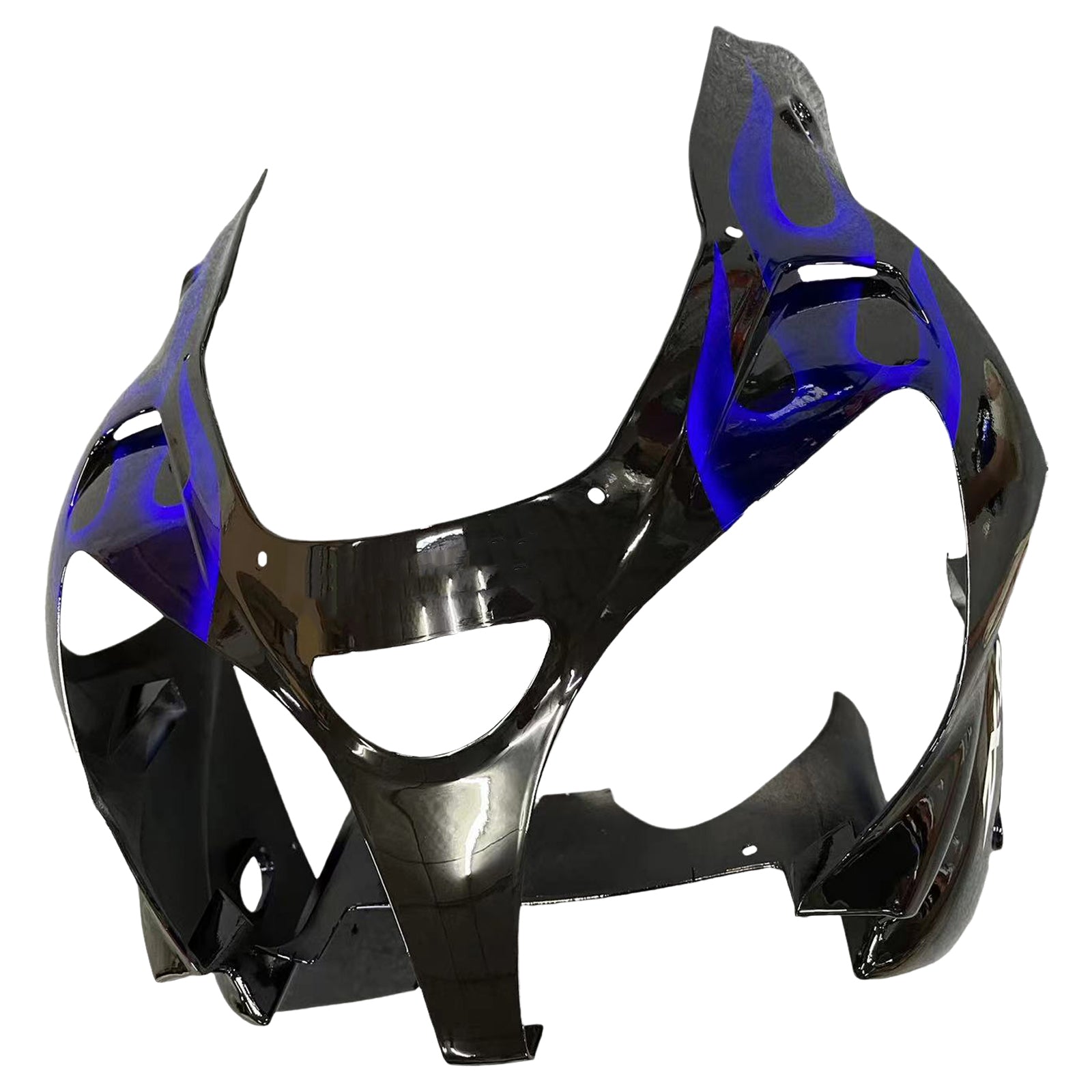 Amotopart Verkleidungsset für Kawasaki ZX9R 2000–2001, Schwarz, Blau