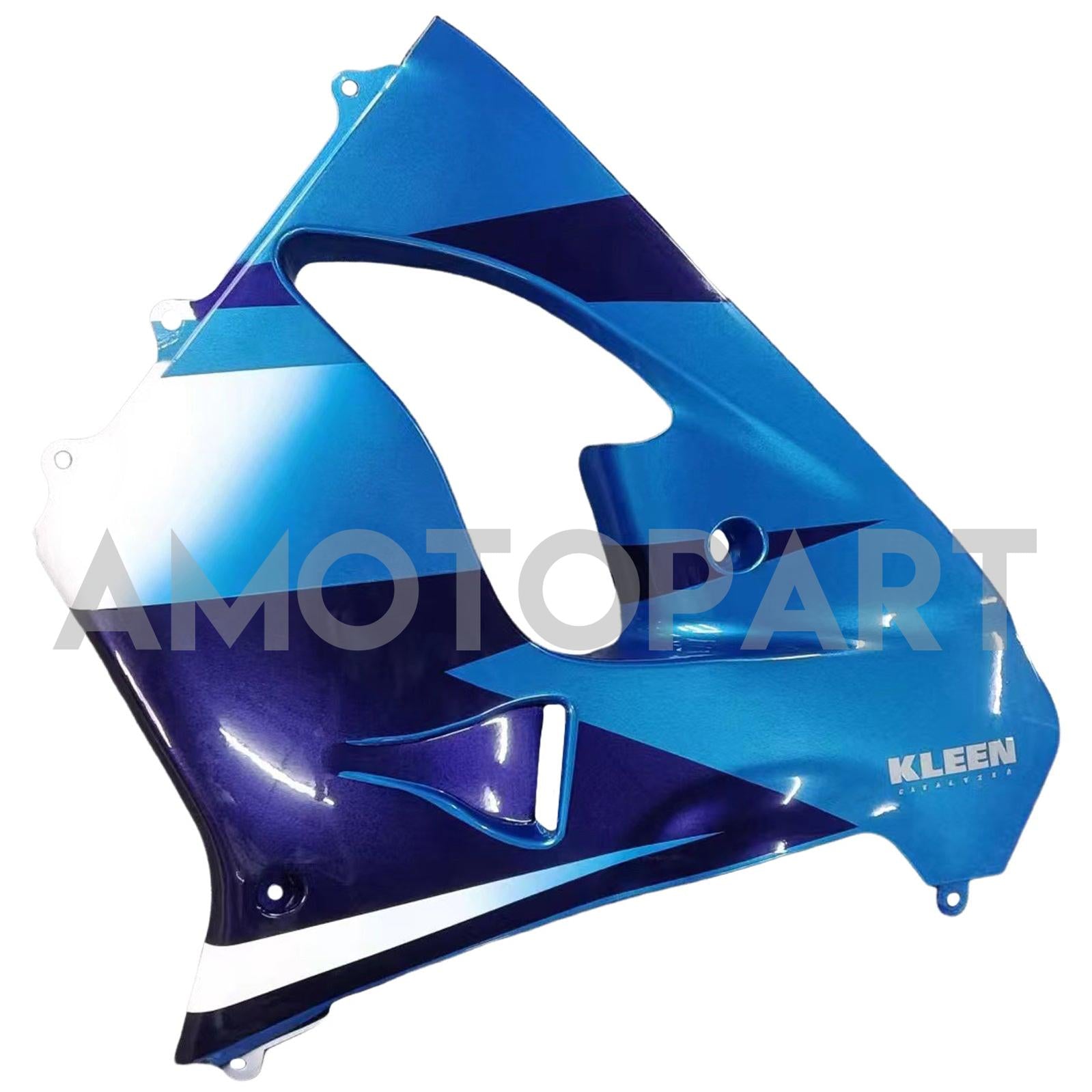 Amotopart Kawasaki ZX9R 2000-2001 Blue Black Fairing Kit