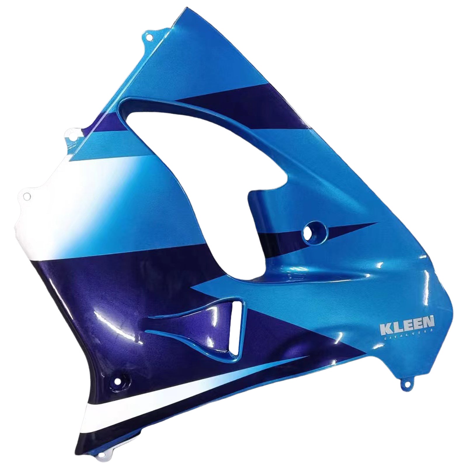 Amotopart Kawasaki ZX9R 2000-2001 Blue Black Fairing Kit