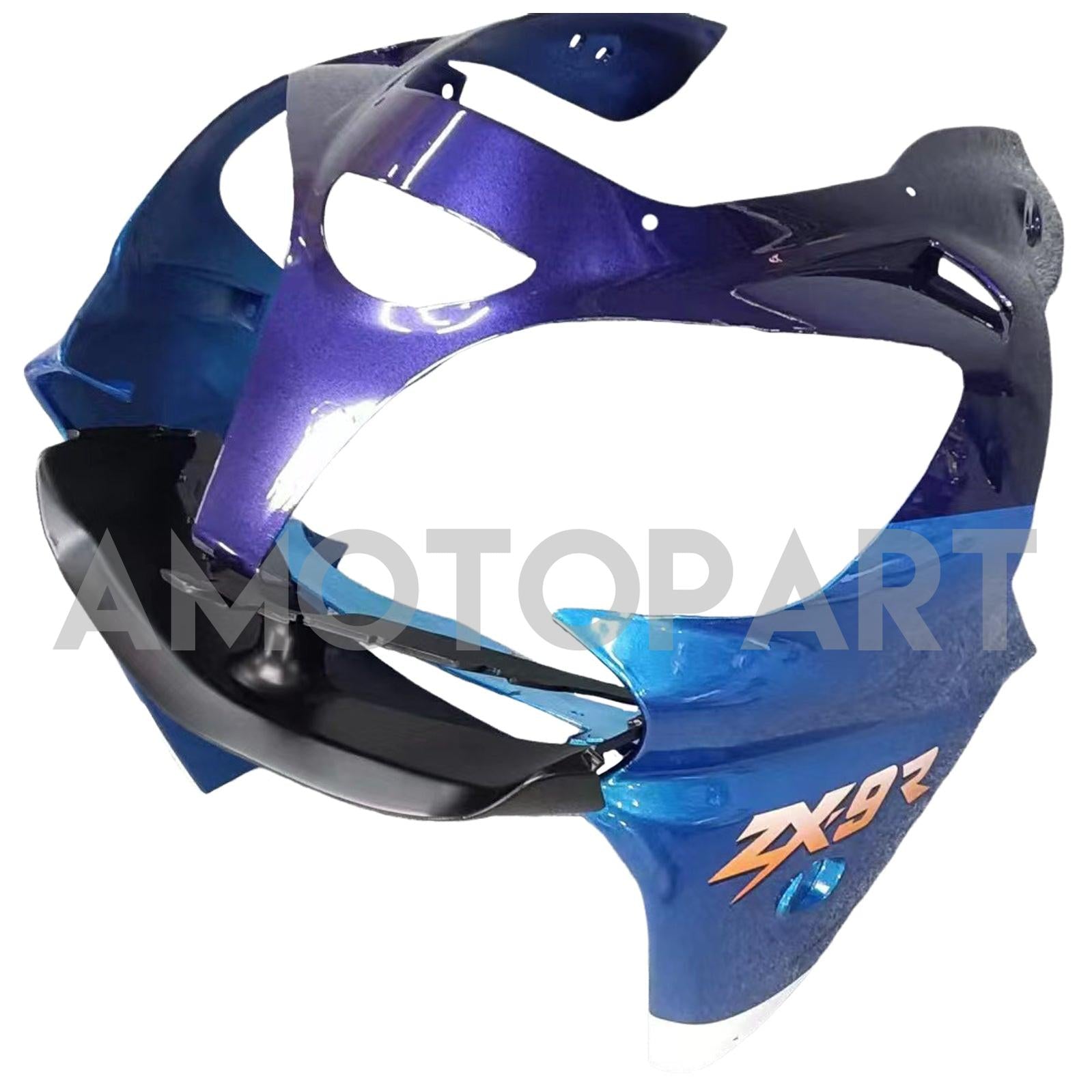Amotopart Kawasaki ZX9R 2000-2001 Blue Black Fairing Kit