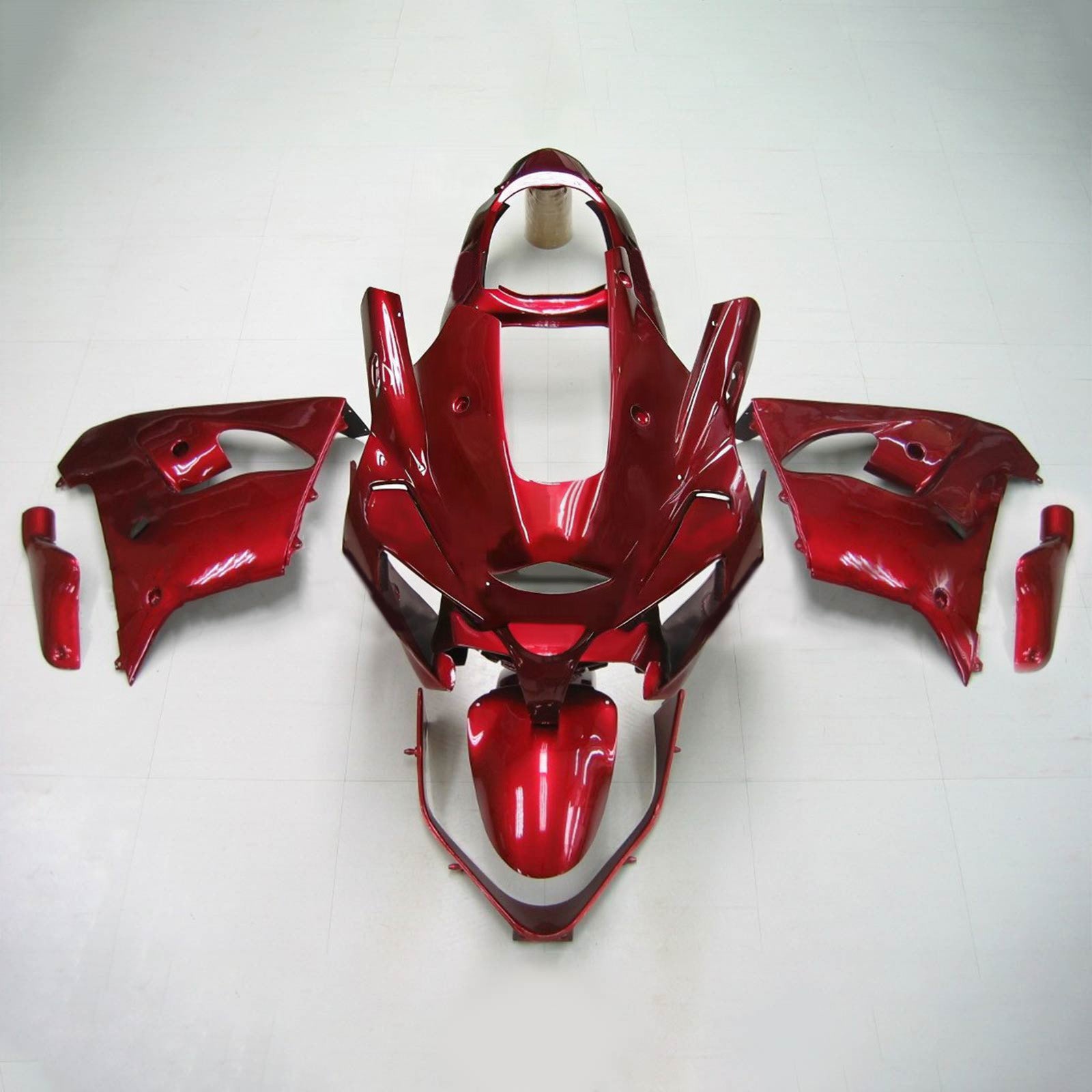 Amotopart Kawasaki ZX9R 2000-2001 Gloss Red Fairing Kit