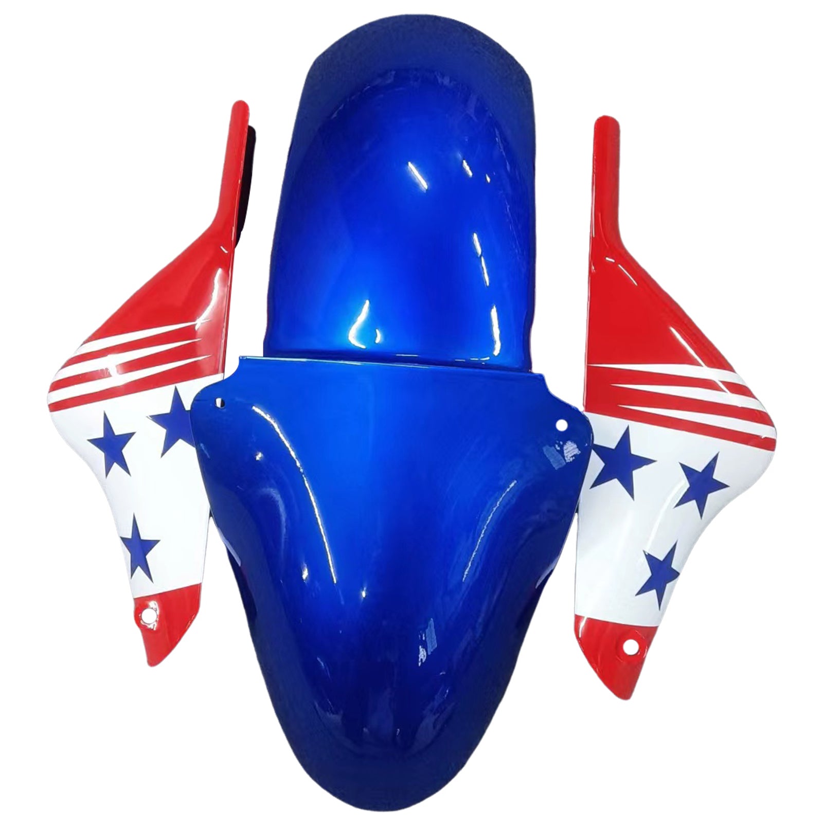 Amotopart Kawasaki ZX9R 2000-2001 Blue Red Fairing Kit