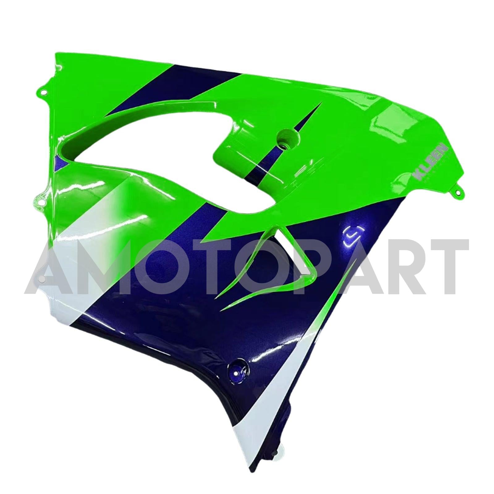 Amotopart Kawasaki ZX9R 2000-2001 Black Green Fairing Kit
