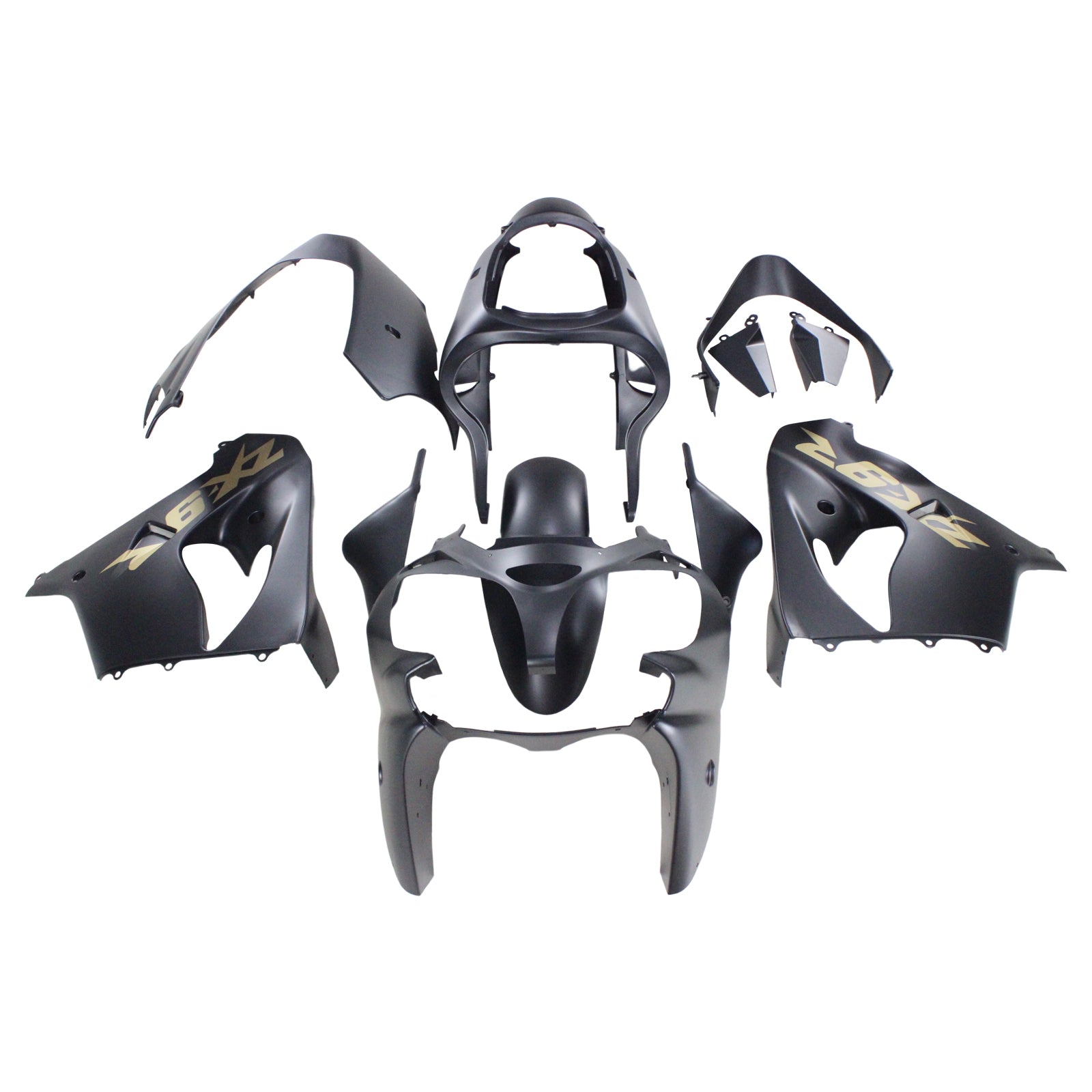 Amotopart Kawasaki ZX9R 2000-2001 Black Fairing Kit