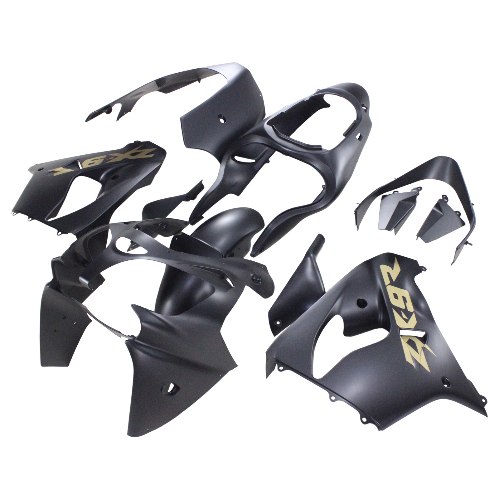 Amotopart Kawasaki ZX9R 2000-2001 Black Fairing Kit