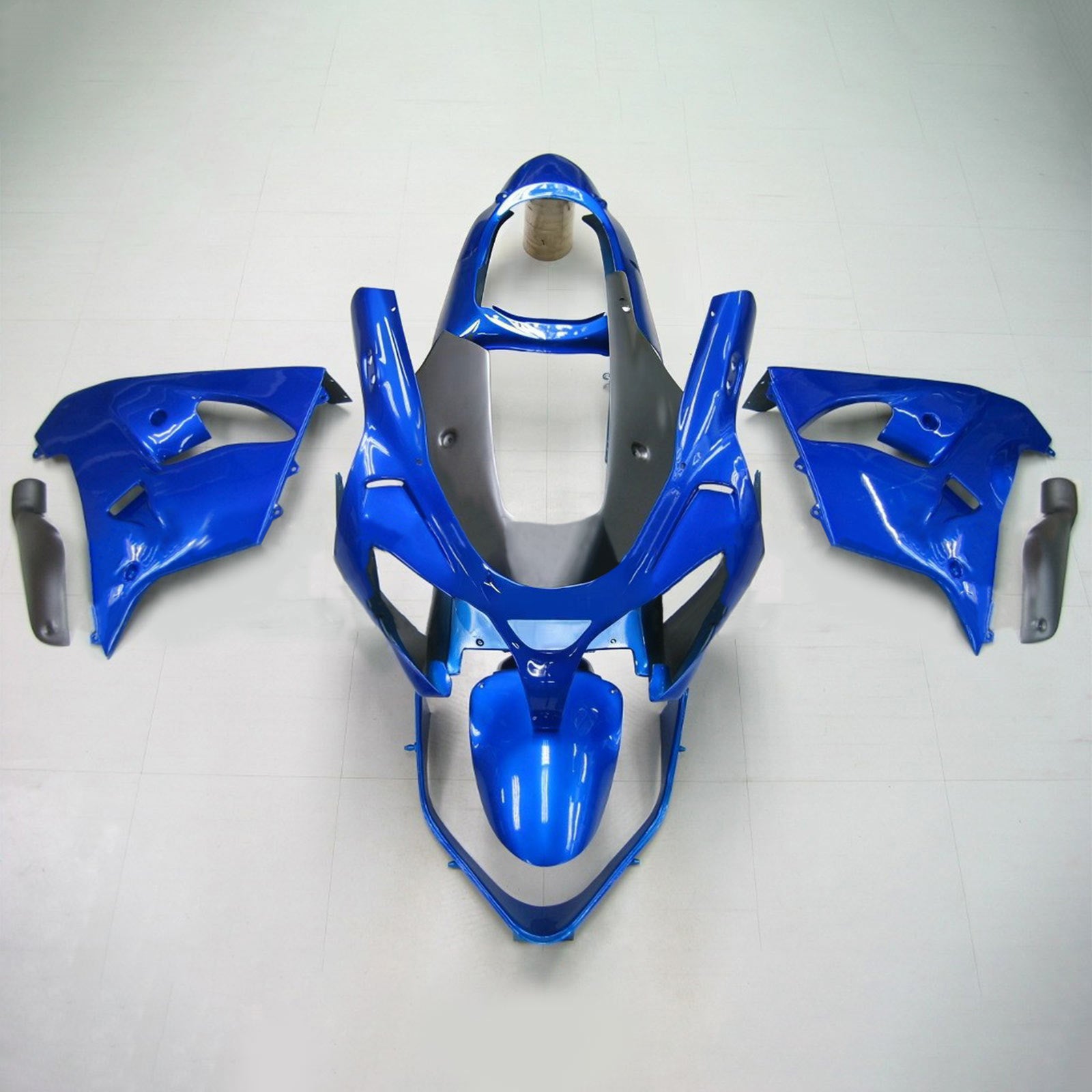 Amotopart Kawasaki ZX9R 2000-2001 Blue Fairing Kit