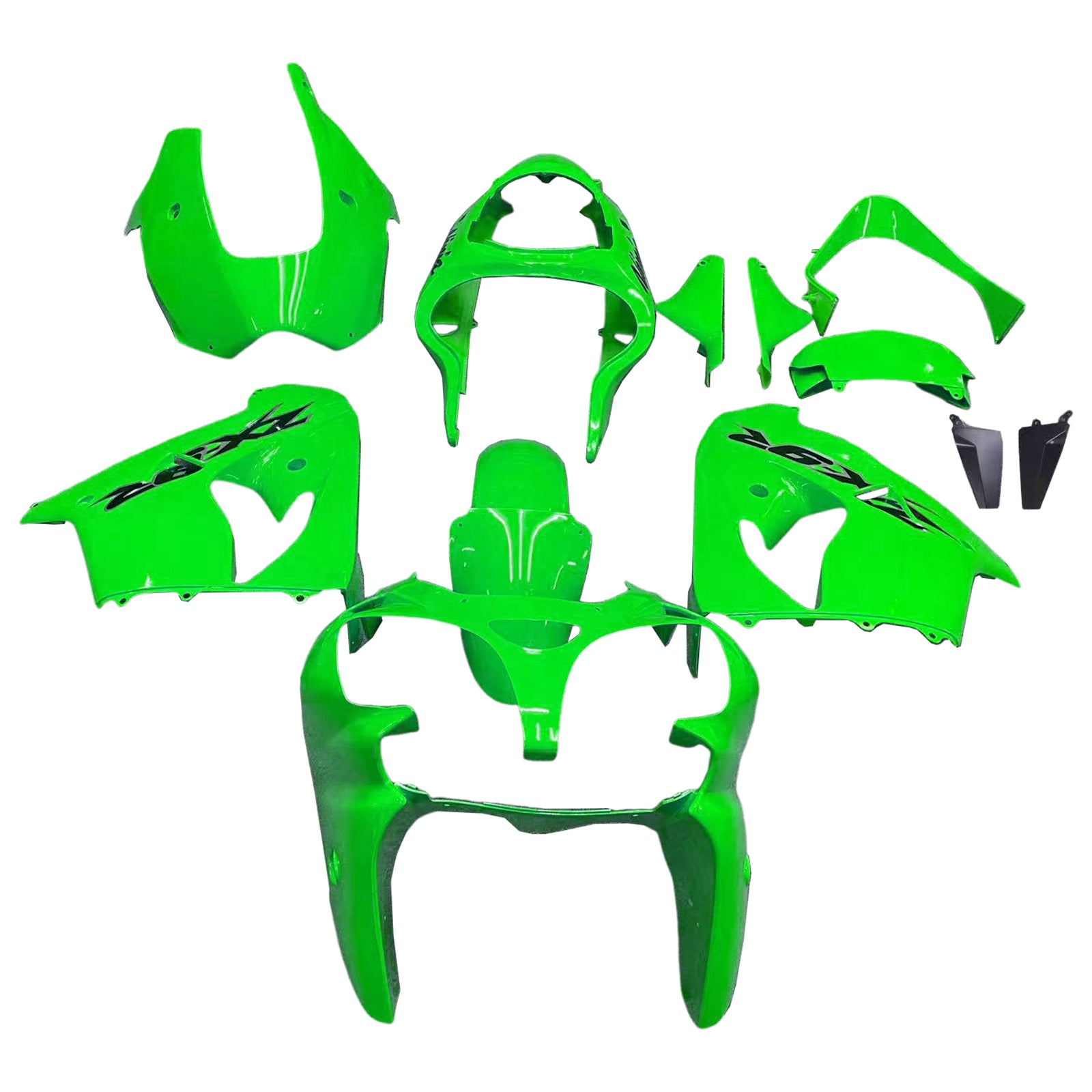 Zestaw owiewek Amotopart 2000-2001 Kawasaki ZX9R w kolorze jasnozielonym