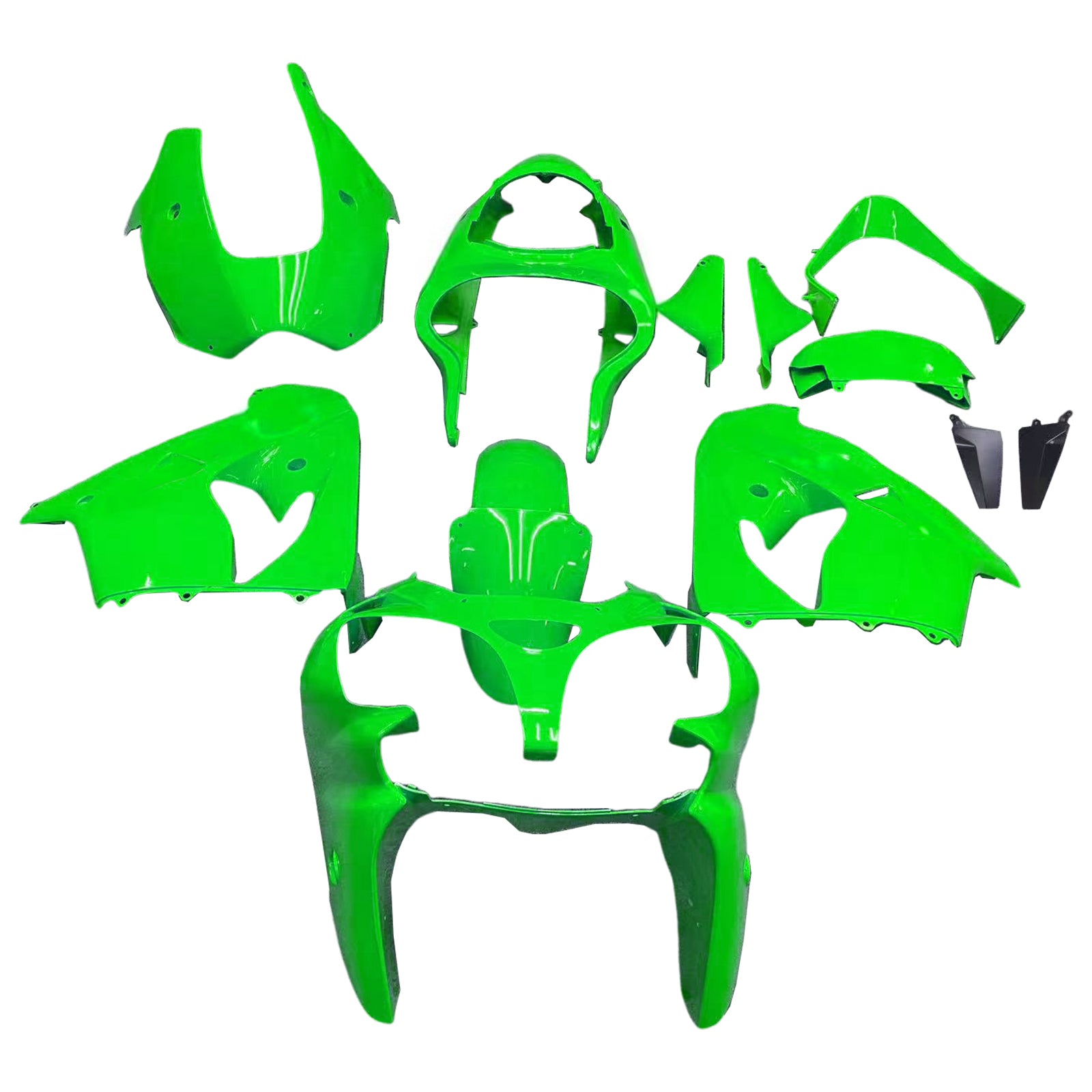 Amotopart 2000-2001 Kawasaki ZX9R Light Green Fairing Kit